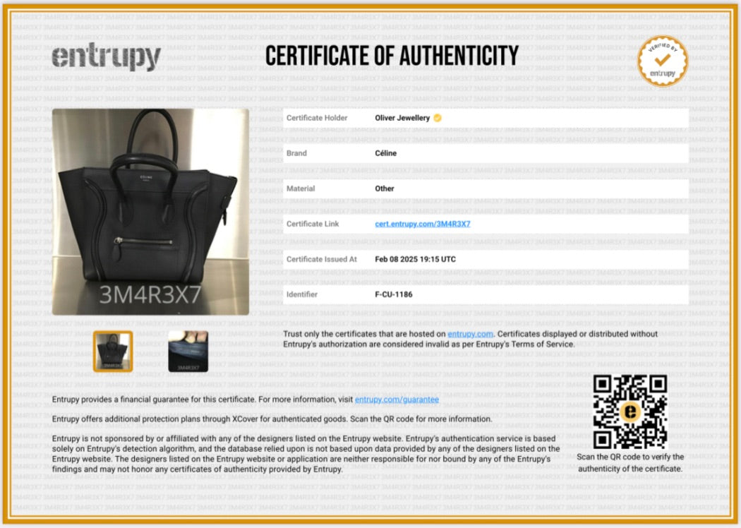 Celine Black Calfskin Leather Micro Luggage Tote