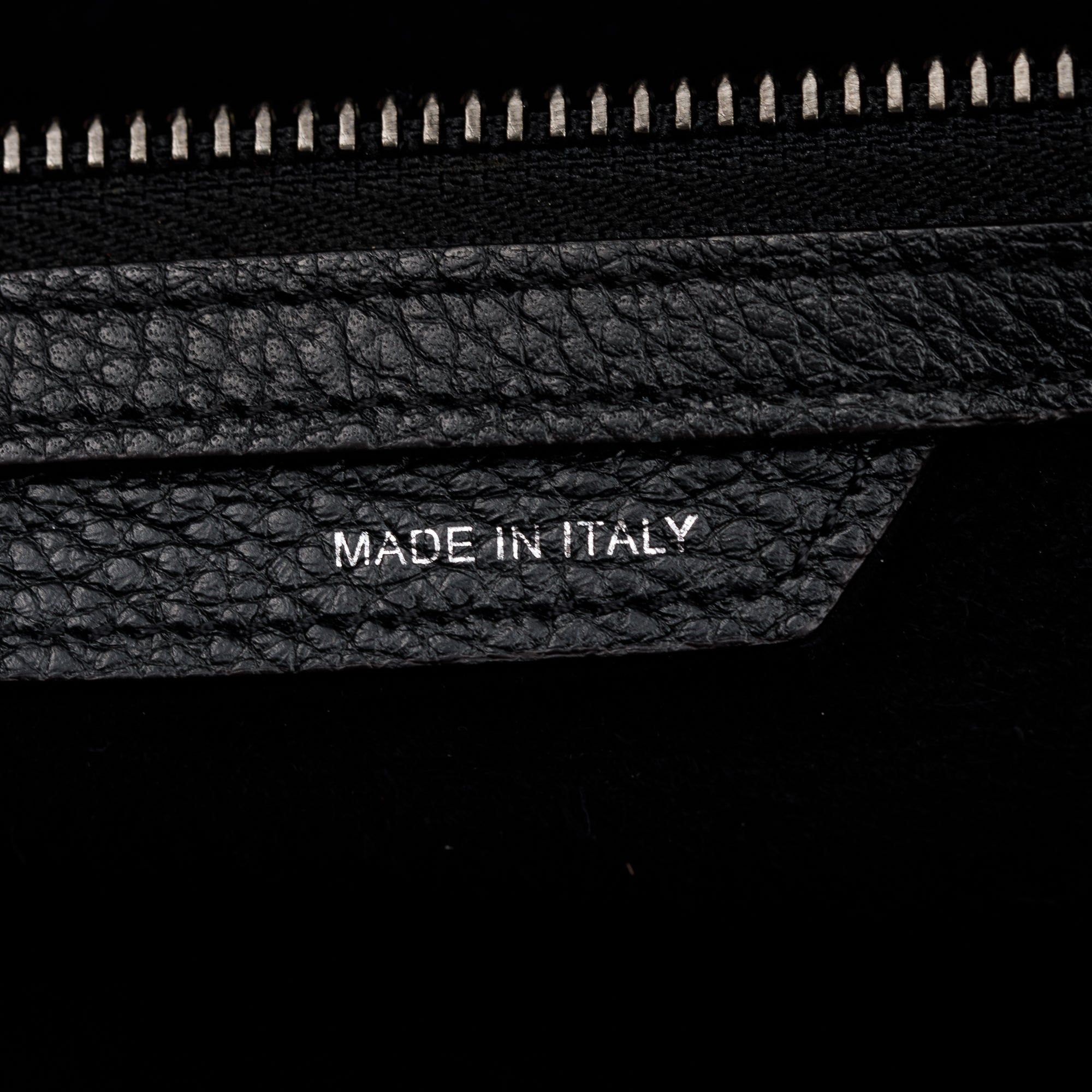 Celine Black Drummed Calfskin Leather Mini Luggage Tote w/ Box