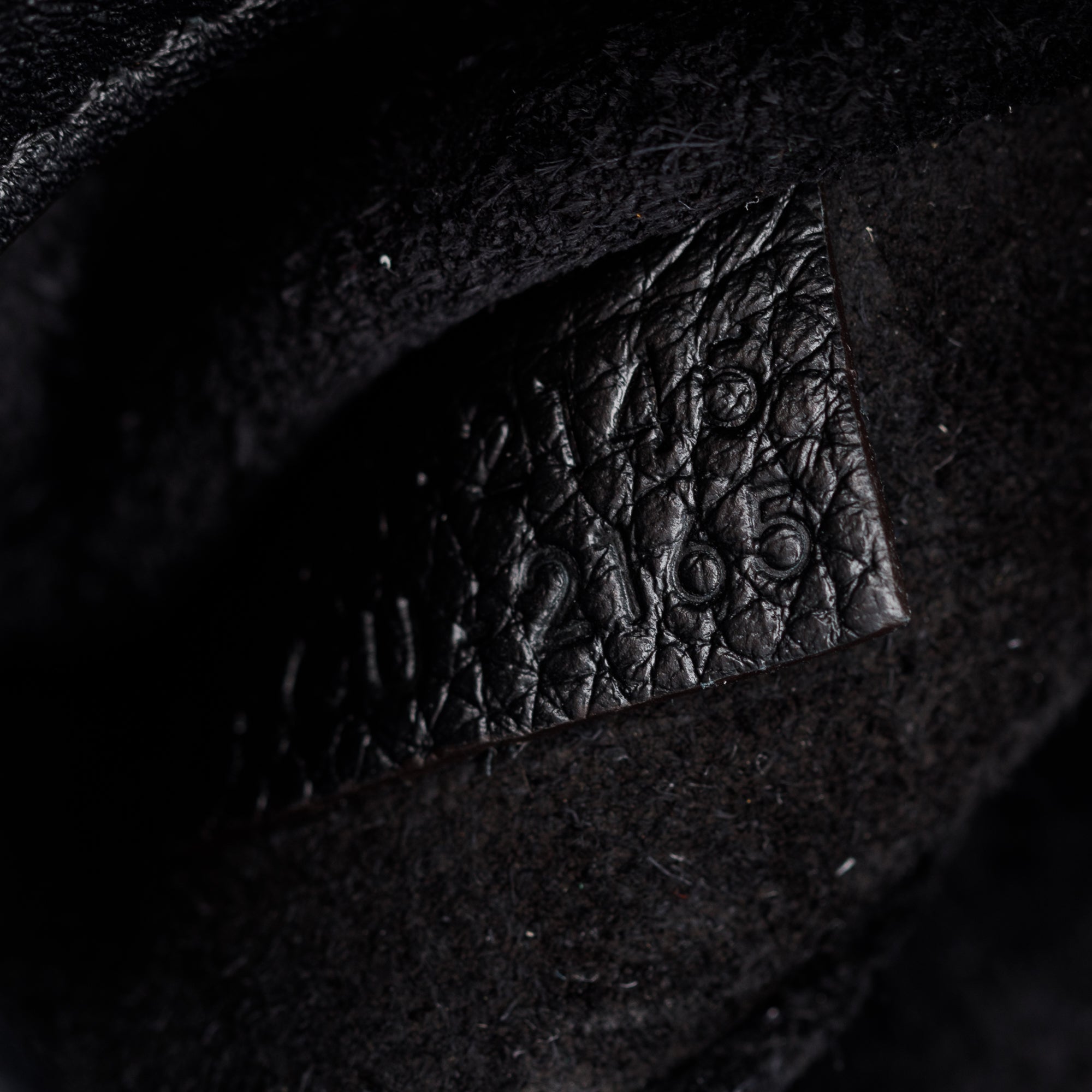 Celine Black Drummed Calfskin Leather Nano Luggage Tote w/ Strap