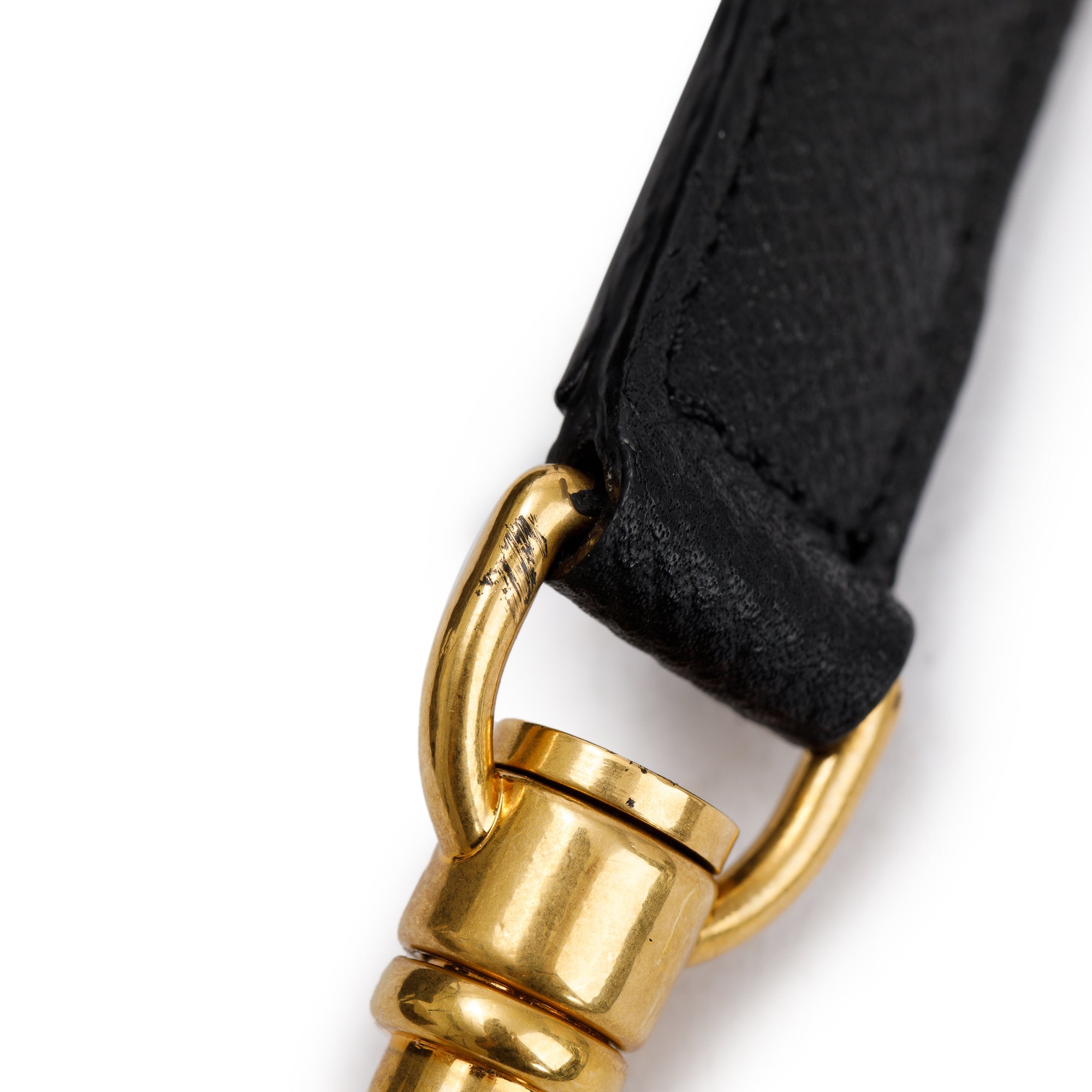 Celine Black Grained Leather Mini Belt Bag w/ Strap