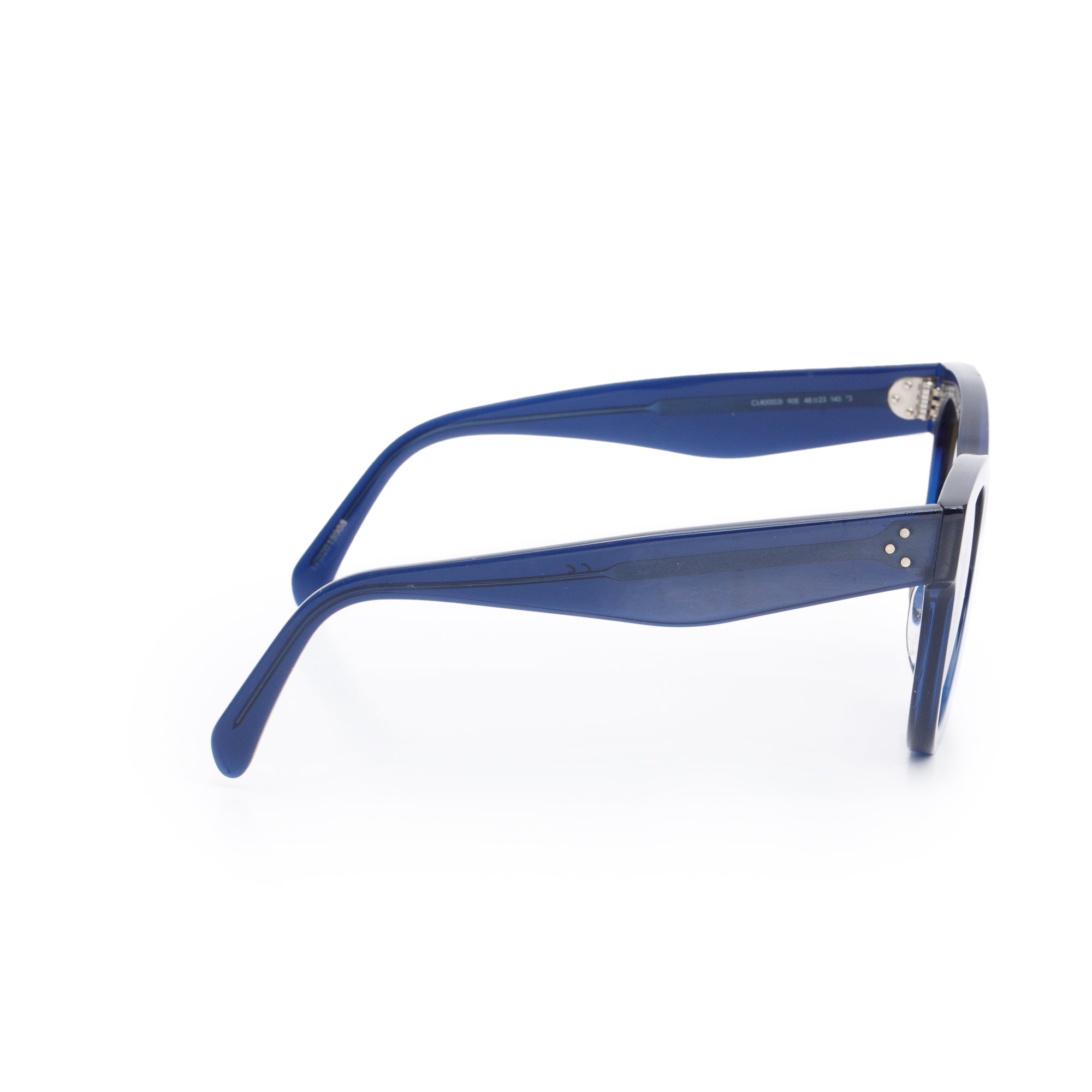 Celine CL40003I Navy Blue Acetate Cat-Eye Sunglasses