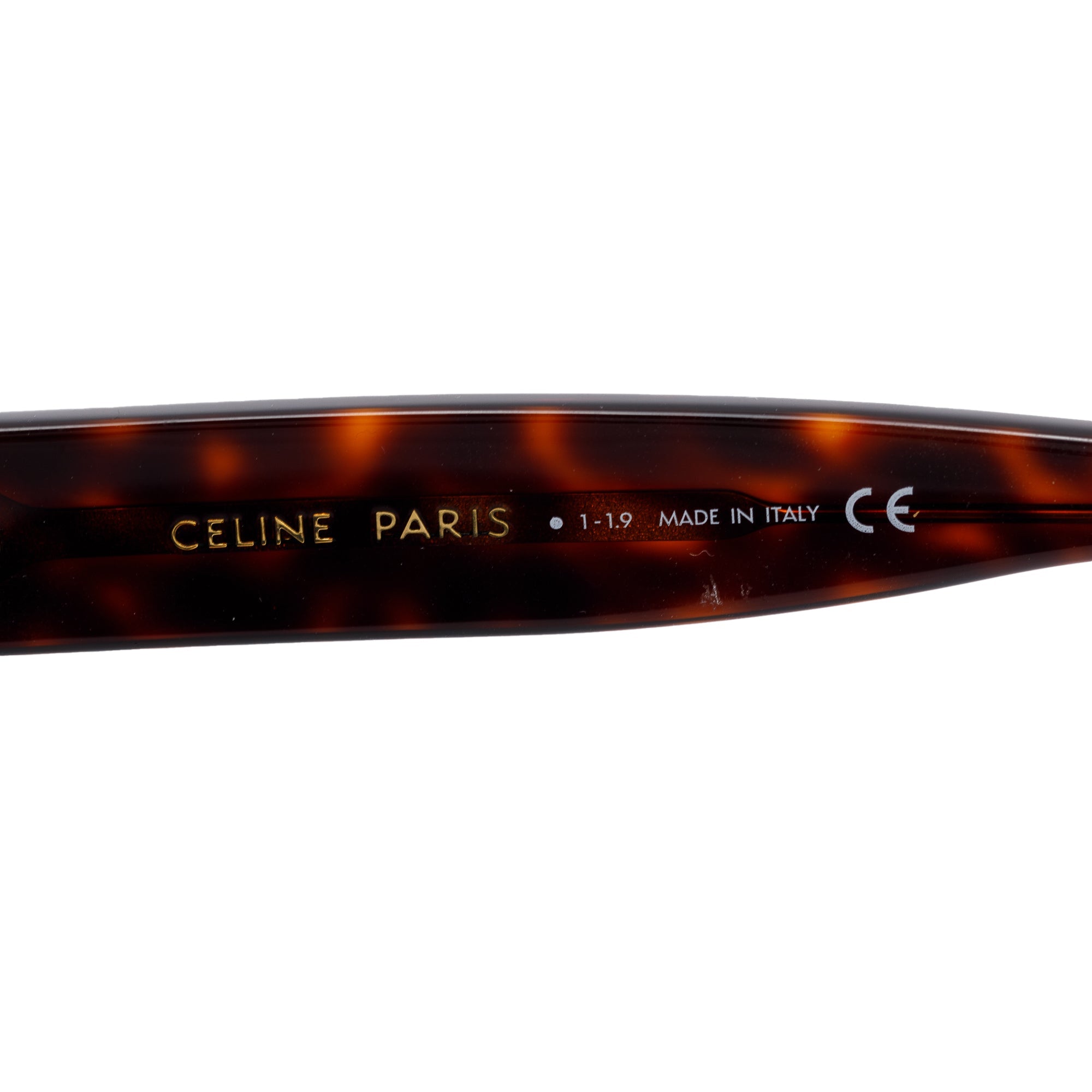 Celine CL40011N Havana Acetate Wayfarer Sunglasses w/ Pouch