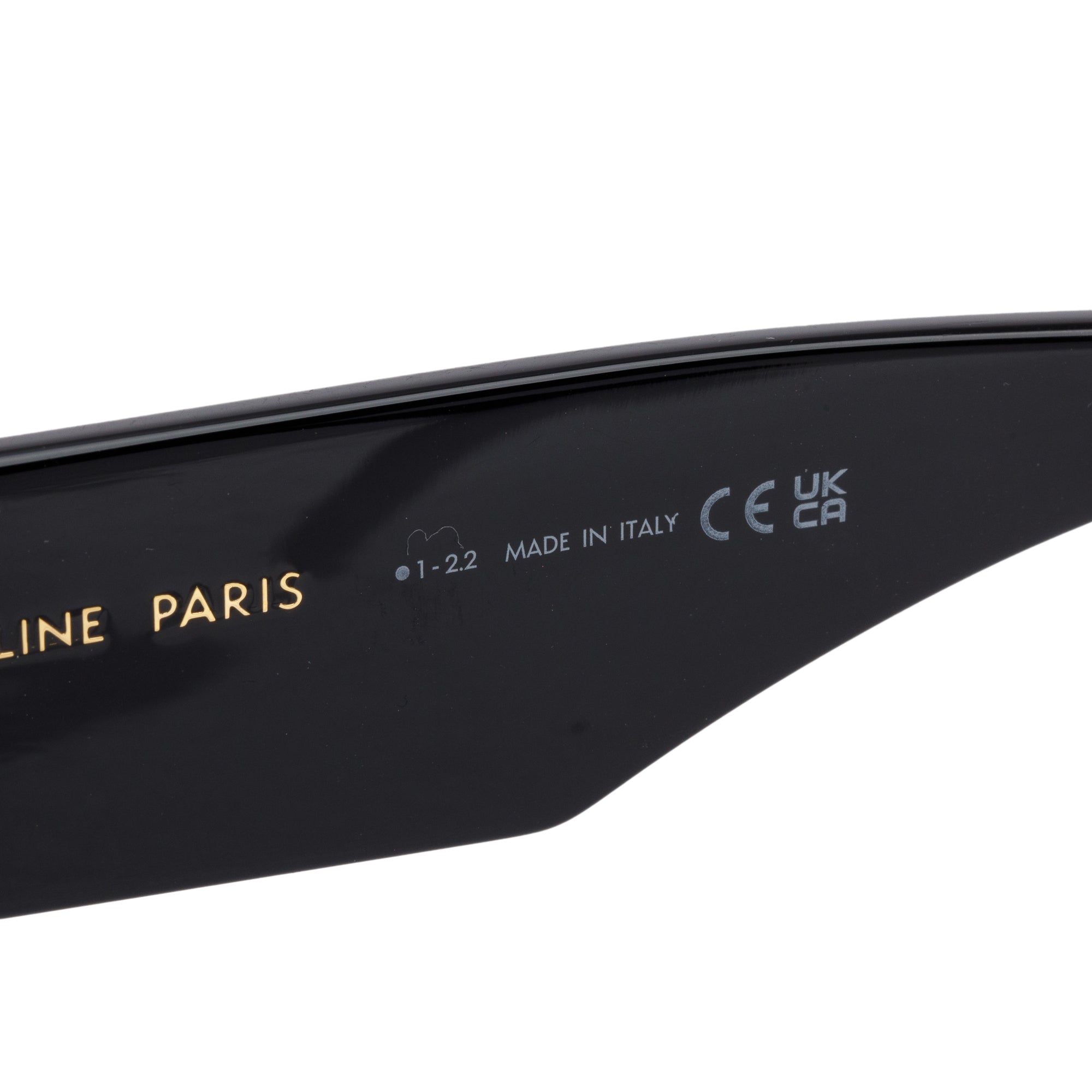Celine CL400921 Black Acetate Oversized Square Sunglasses w/ Box & Case