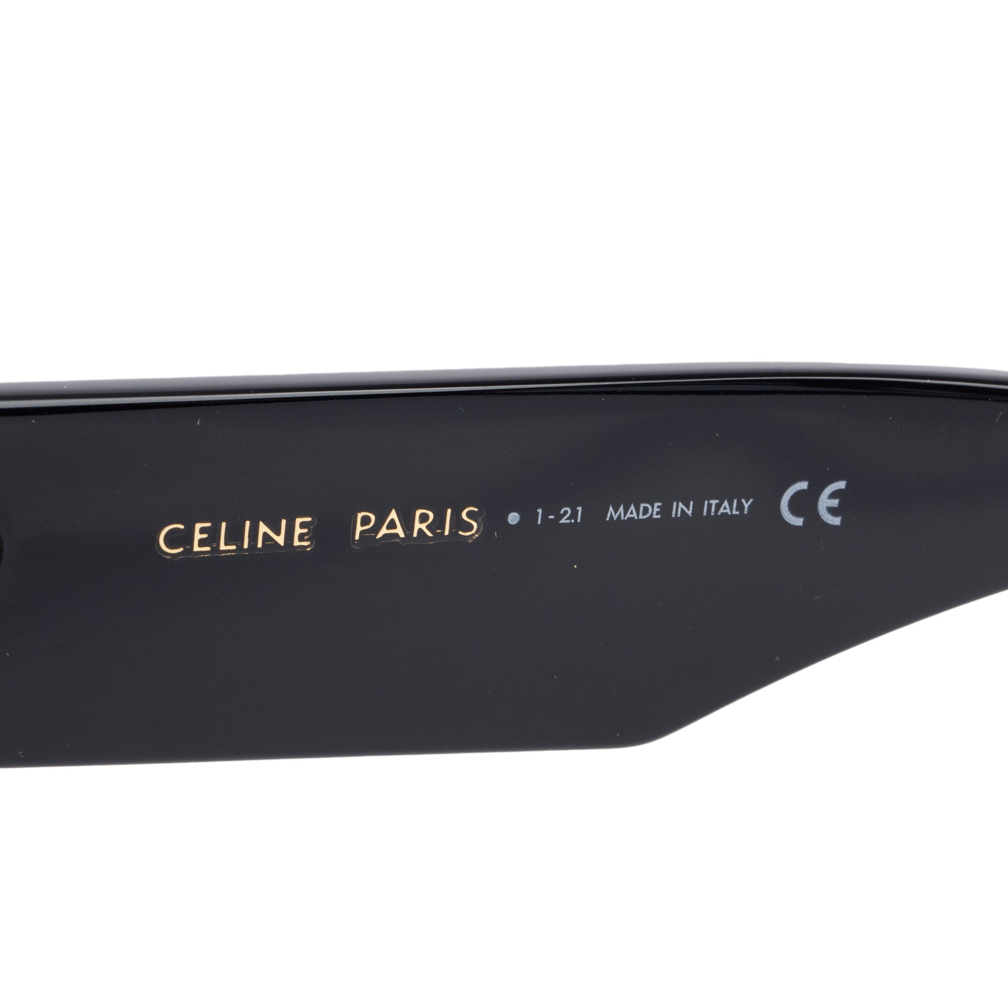 Celine CL400921 Black Acetate Oversized Square Sunglasses w/ Box & Case