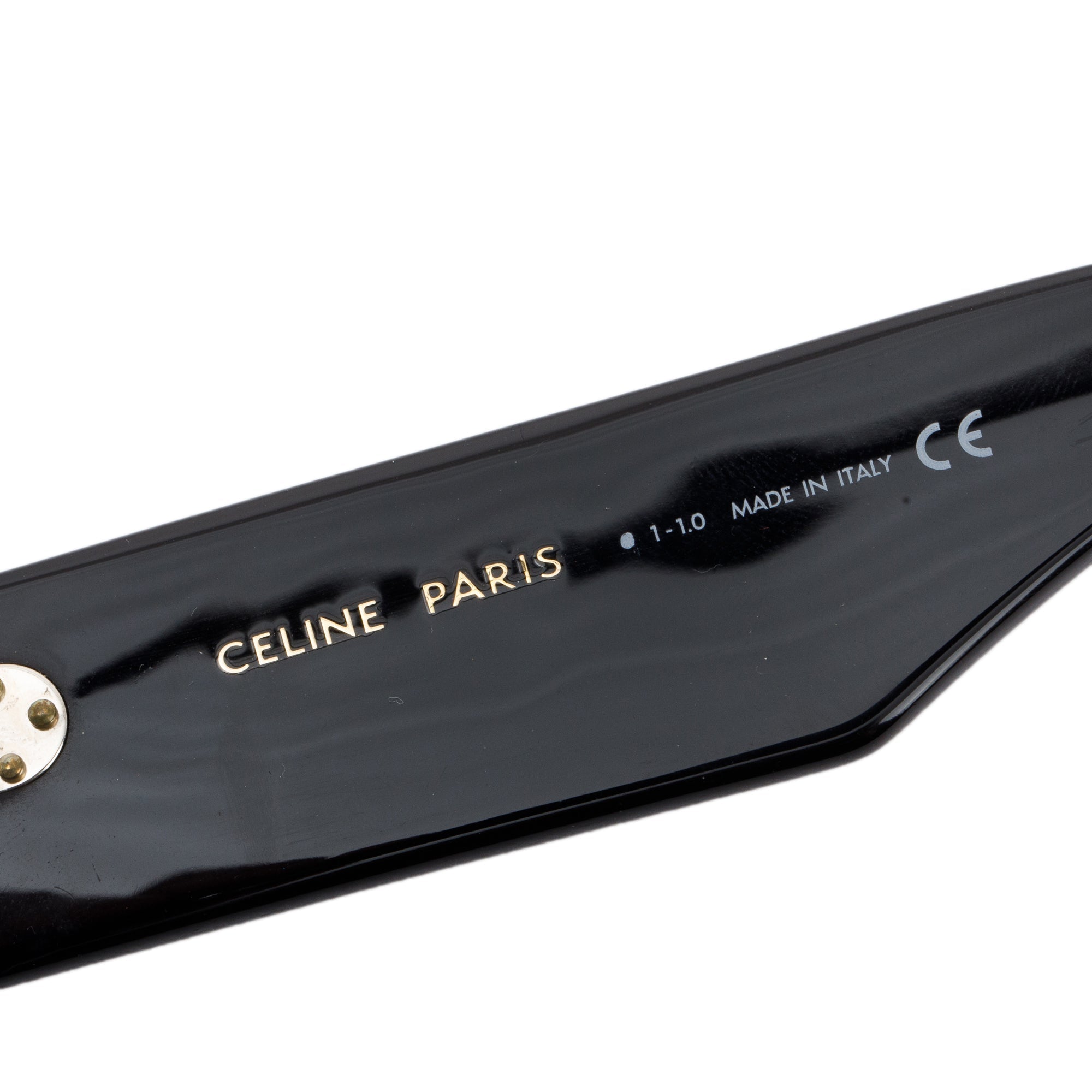 Celine CL400921 Black Oversized Square Sunglasses w/ Case