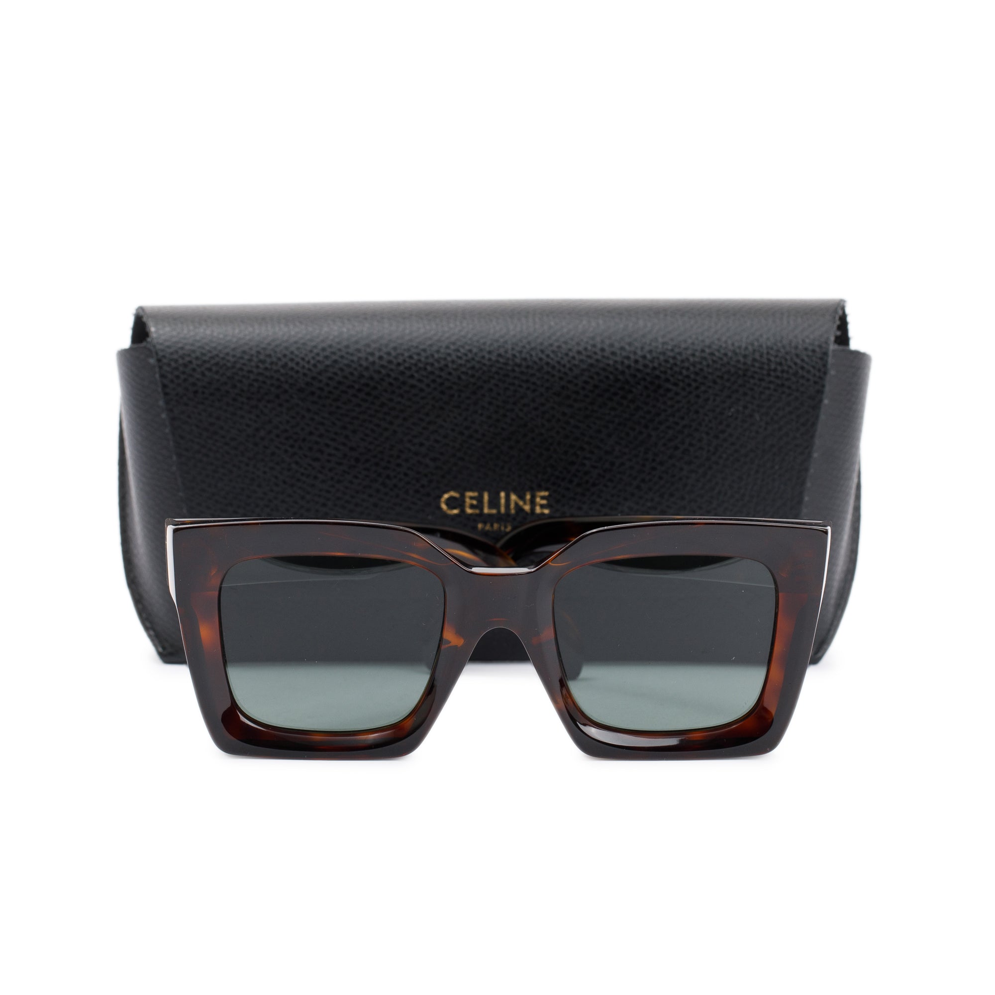 Celine CL40130I Havana Acetate Tilda Sunglasses w/ Case