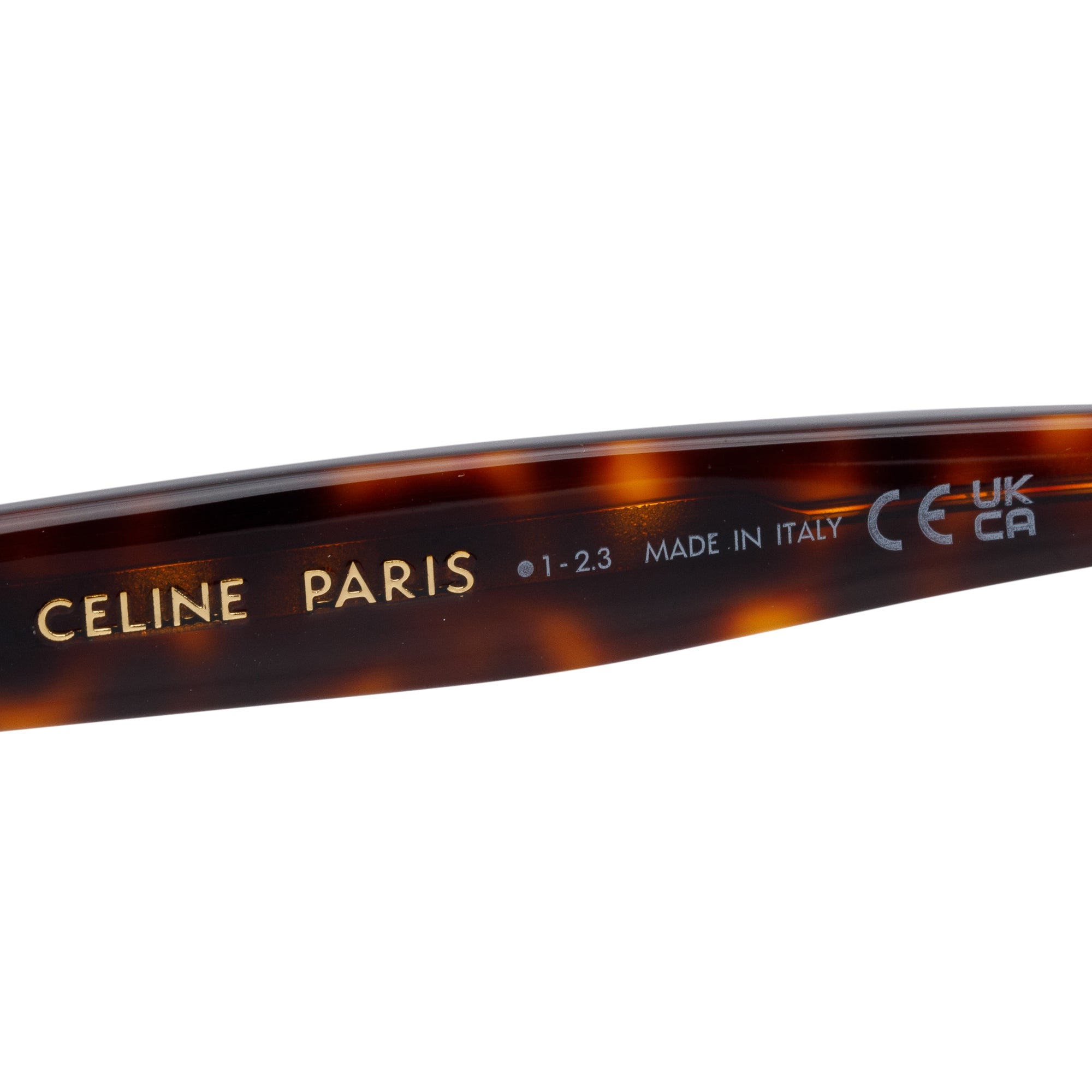 Celine CL401871 Brown Havana Acetate Cat-Eye Sunglasses w/ Box & Case