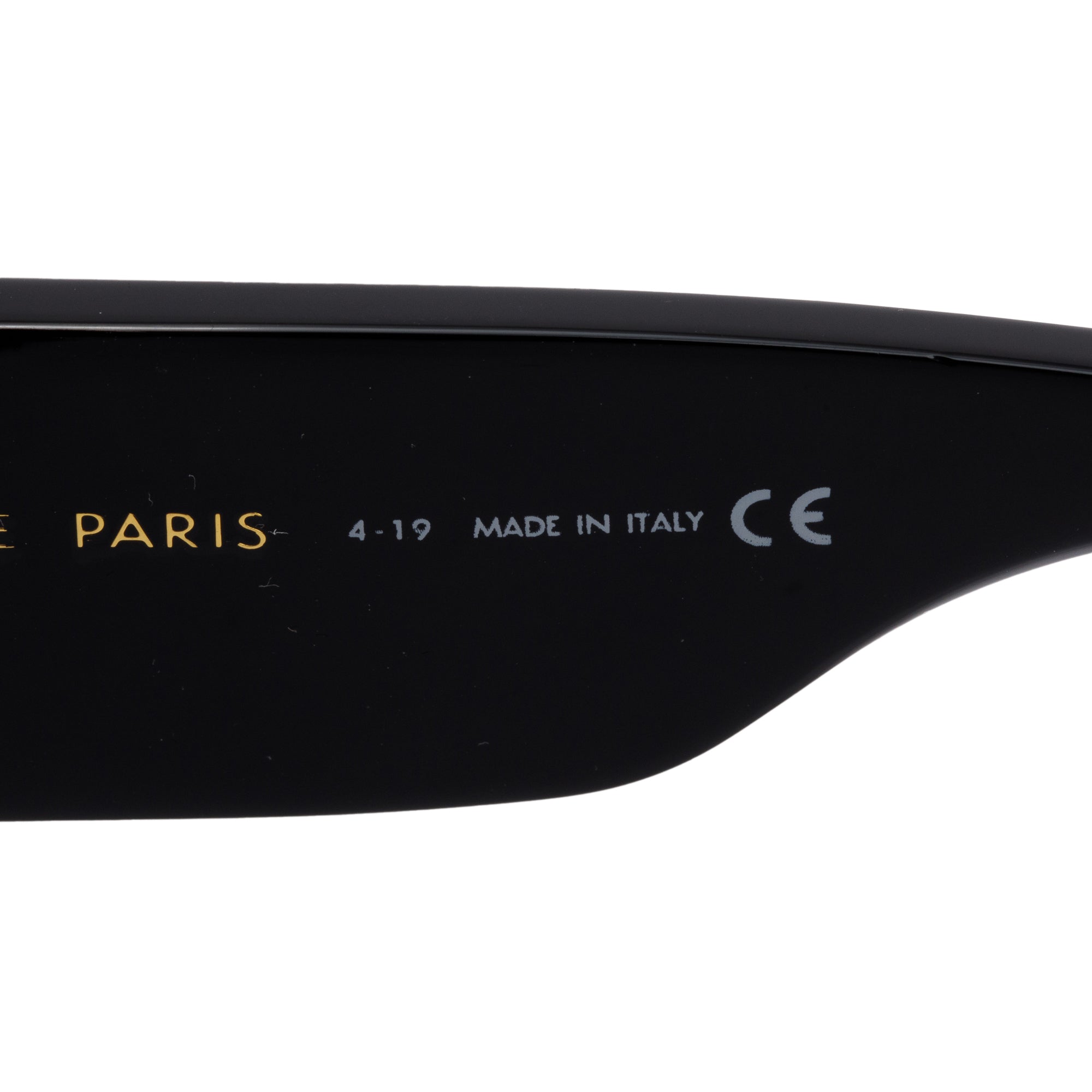 Celine CL4056IN Black Acetate Square Shield Sunglasses w/ Case