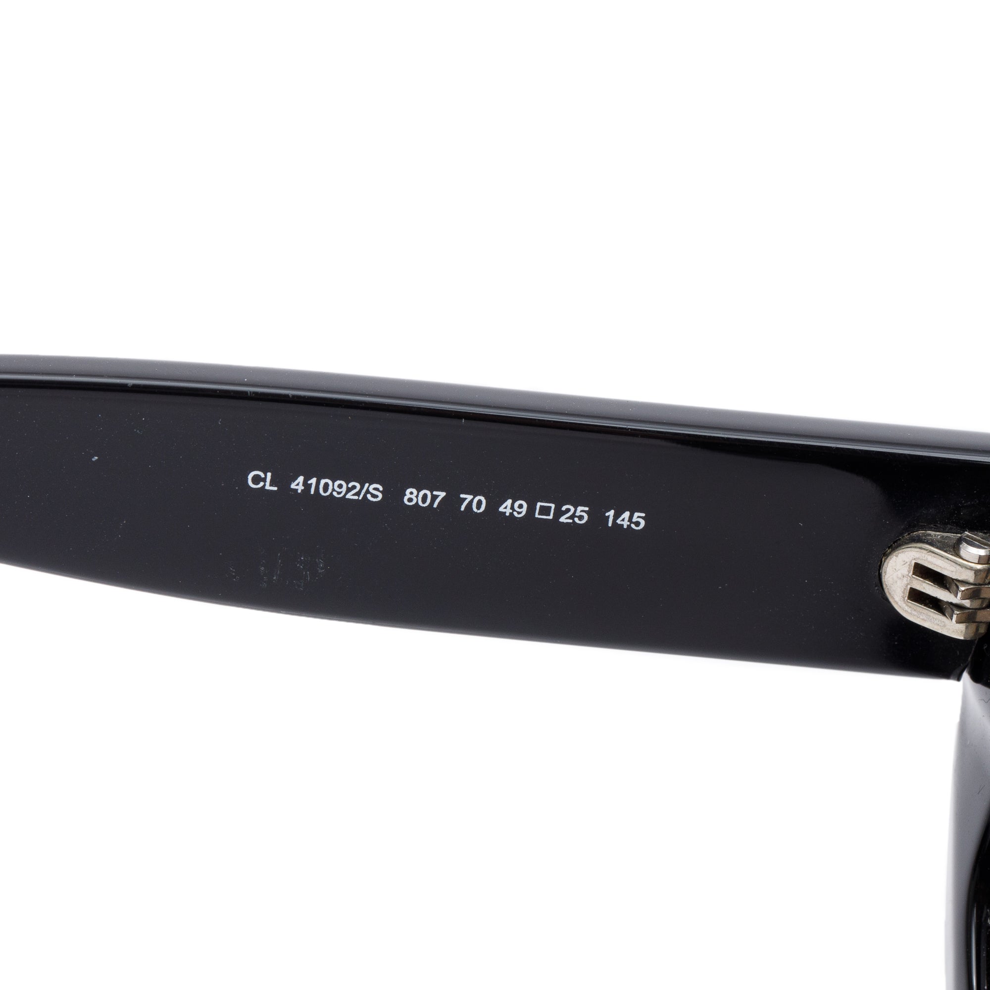 Celine CL41092/S Black Acetate Oval Sunglasses w/ Case