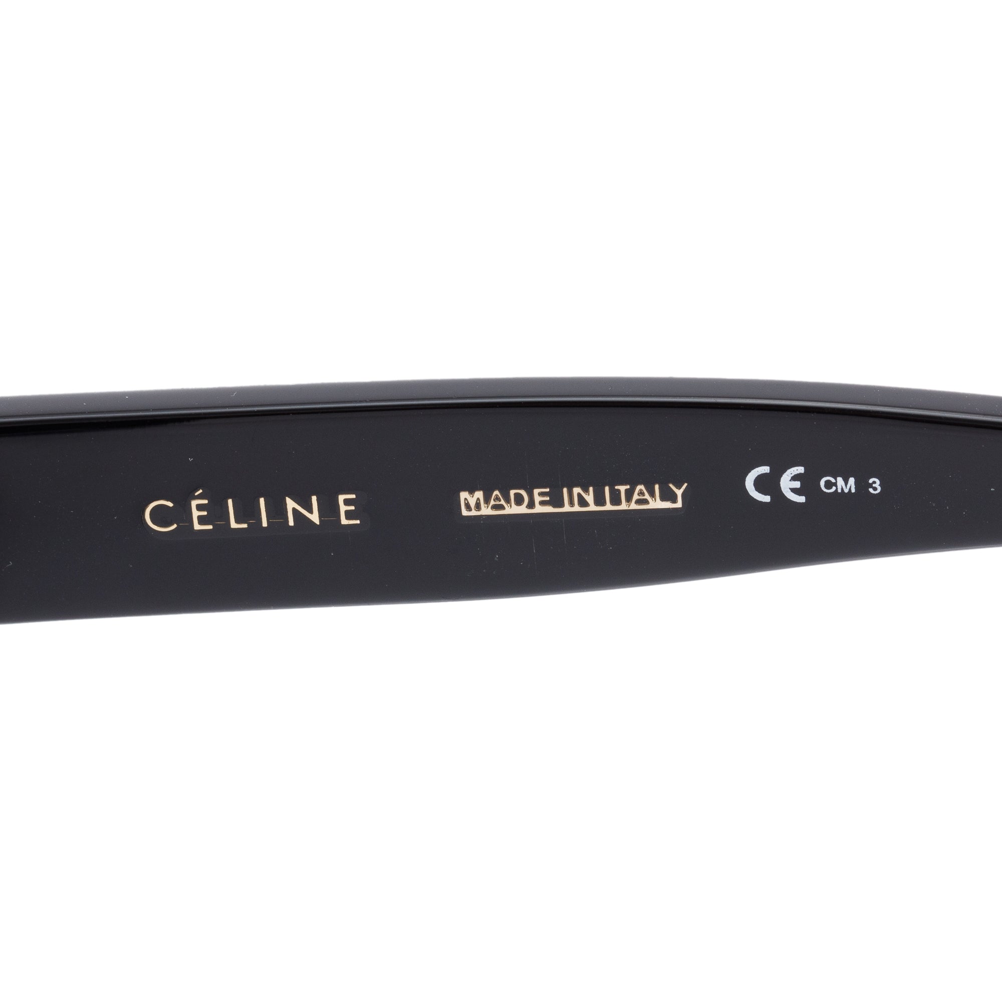 Celine CL41092/S Black Acetate Oval Sunglasses w/ Case