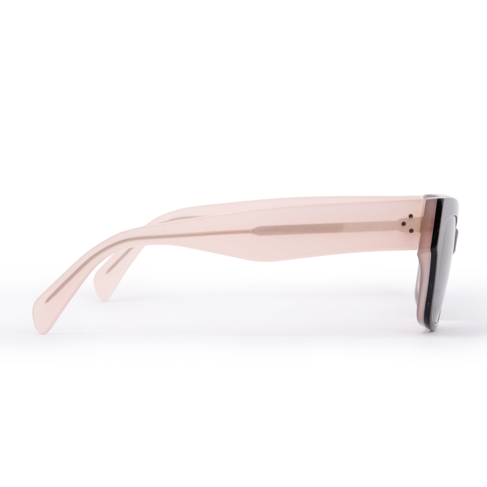 Celine CL41352 Black & Pink Acetate Square Sunglasses