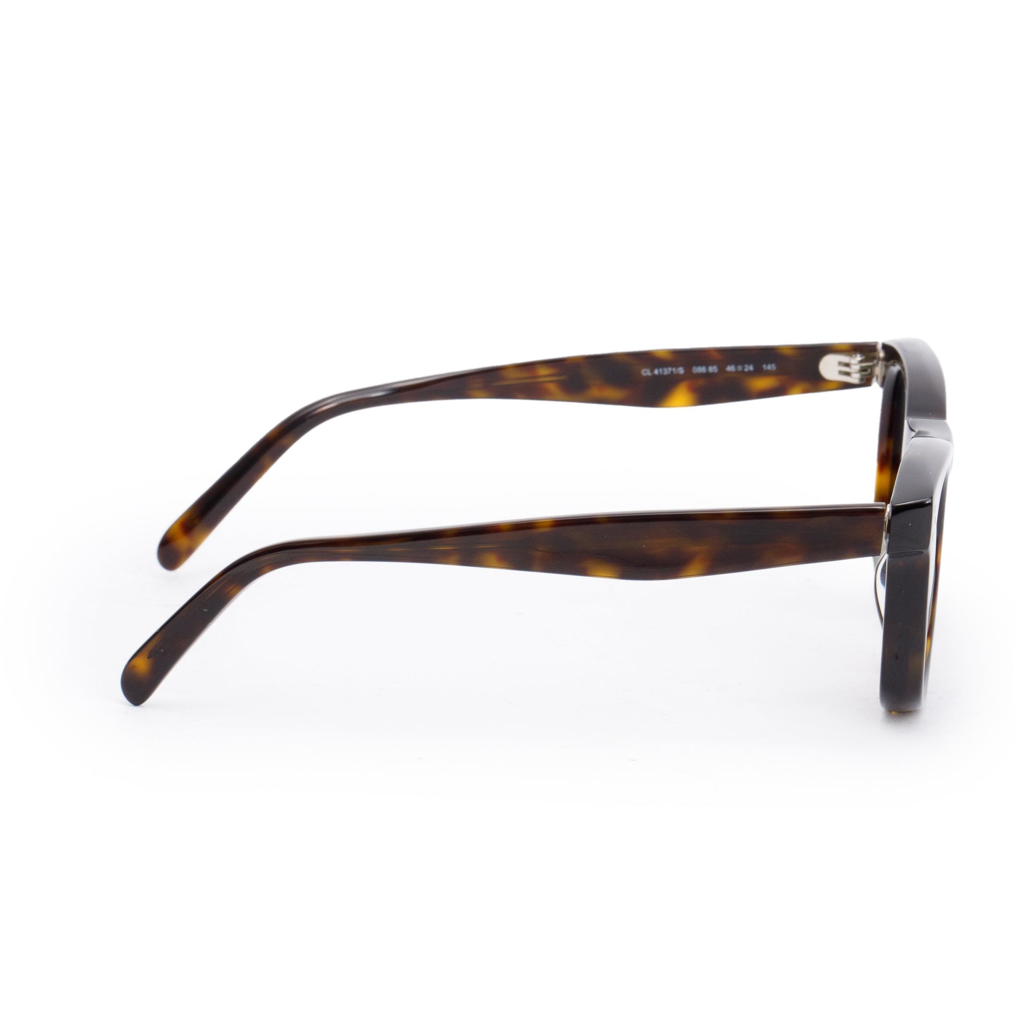 Celine CL41371/S Havana Acetate Round Wayfarer Sunglasses w/ Case