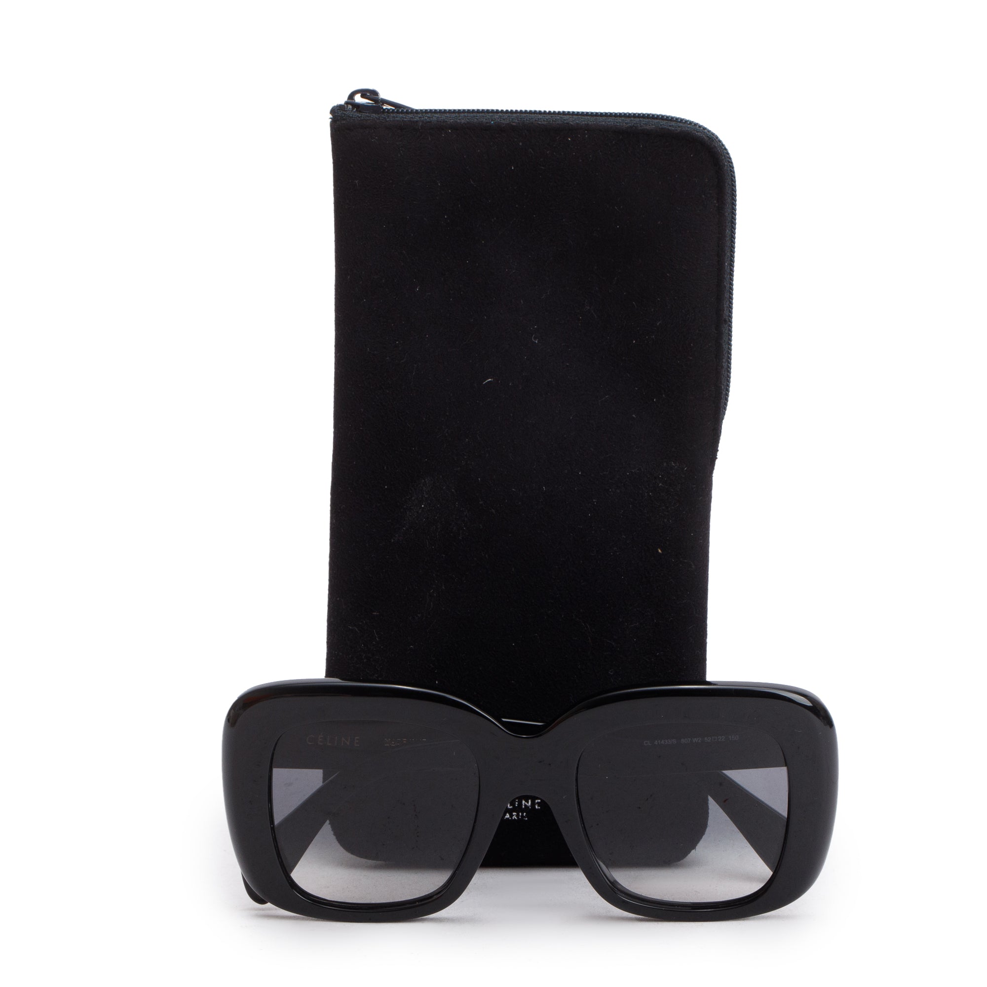 Celine CL41433/S Black Acetate Stella Sunglasses w/ Case