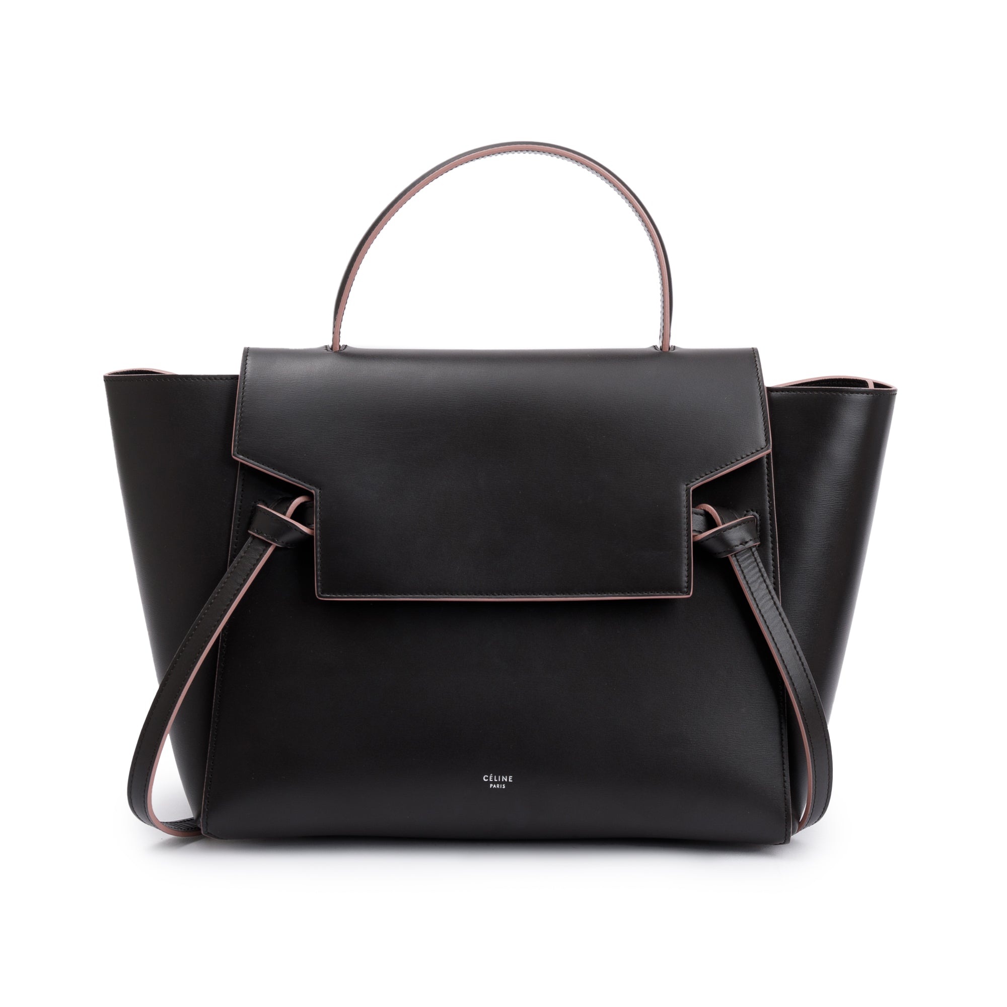 Celine Grey Smooth Calfskin Leather Mini Belt Bag