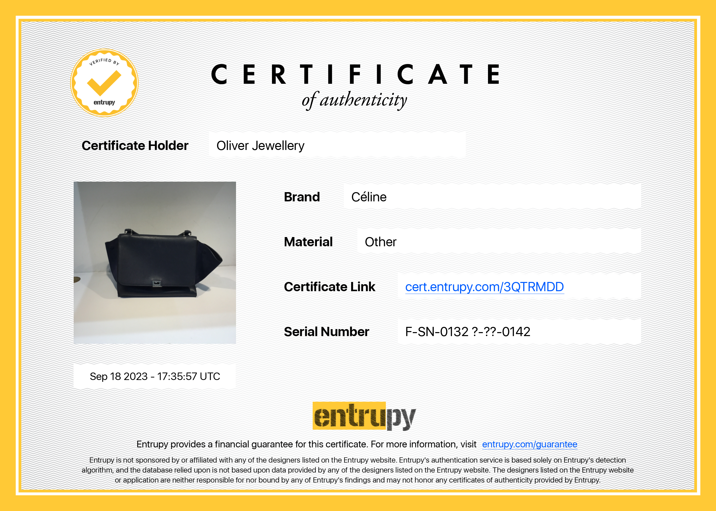 Celine Medium Navy Calfskin Suede Leather Trapeze Bag