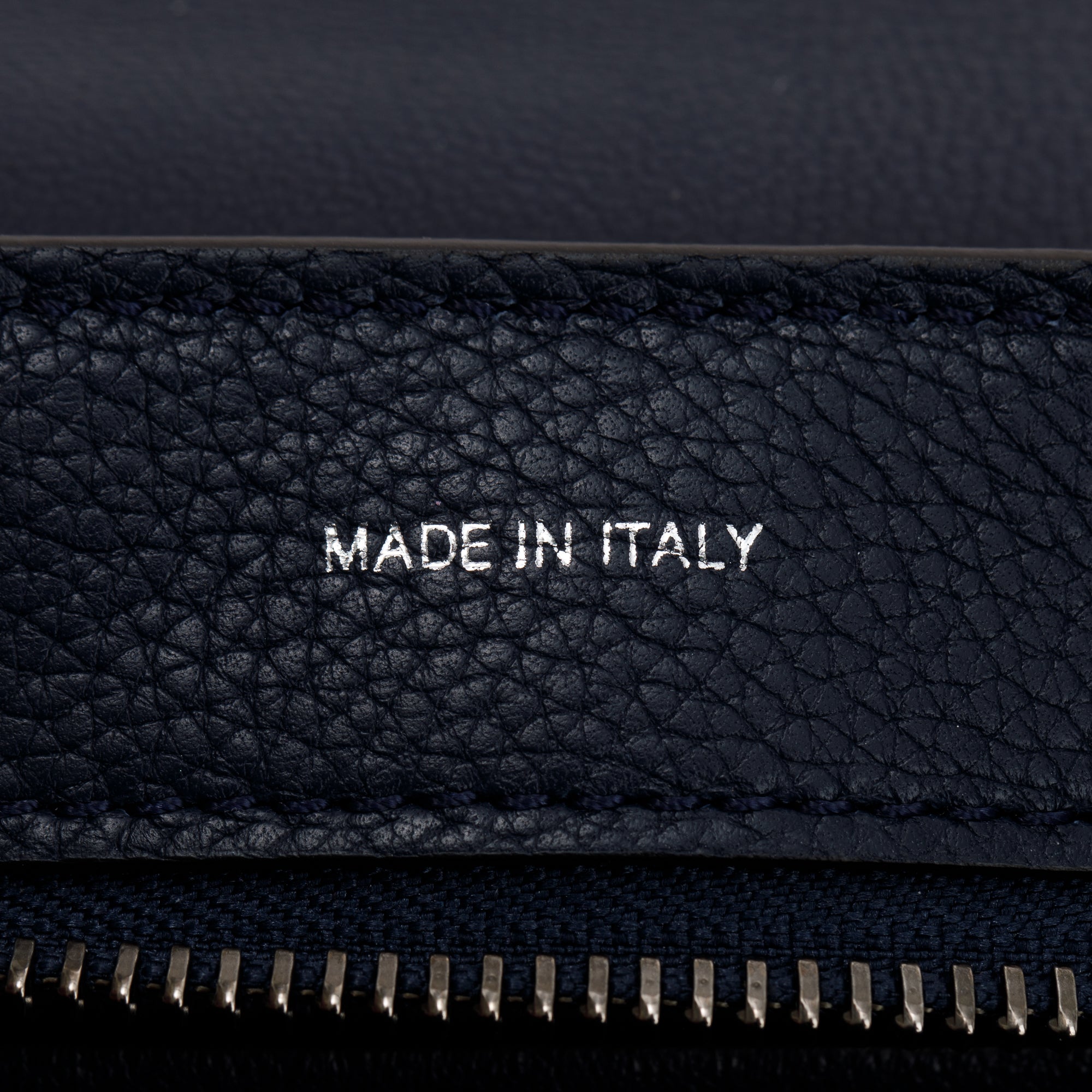 Celine Medium Navy Calfskin Suede Leather Trapeze Bag