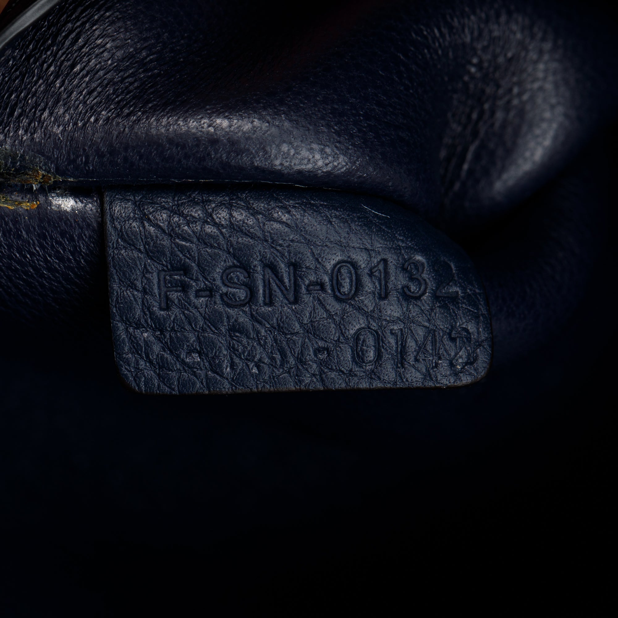 Celine Medium Navy Calfskin Suede Leather Trapeze Bag