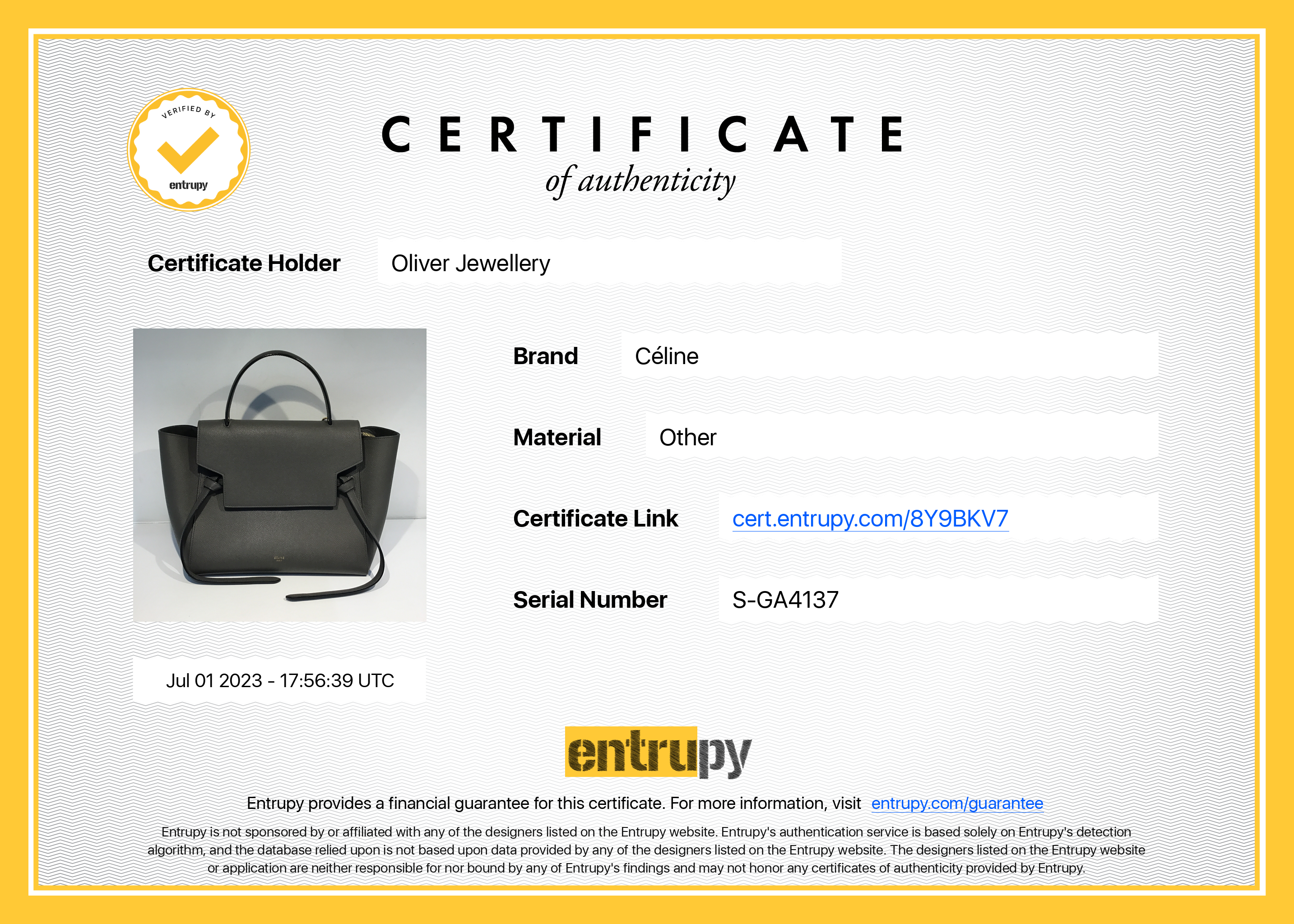 Celine Mini Belt Bag w/ Strap