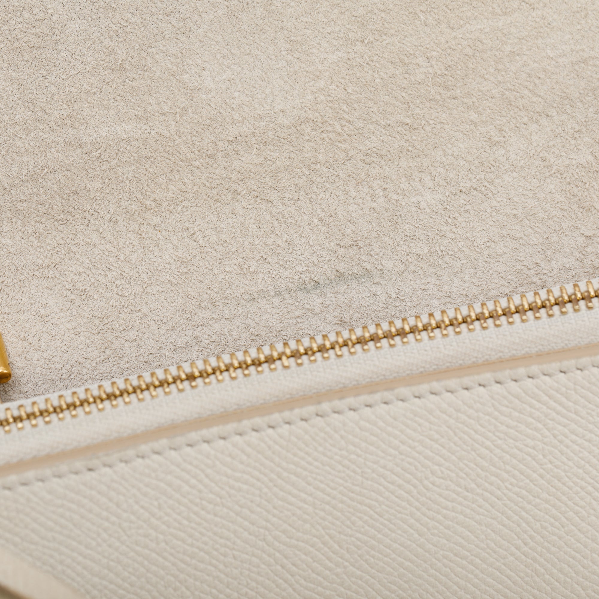 Celine Neutral Leather Micro Belt Bag w/ Strap