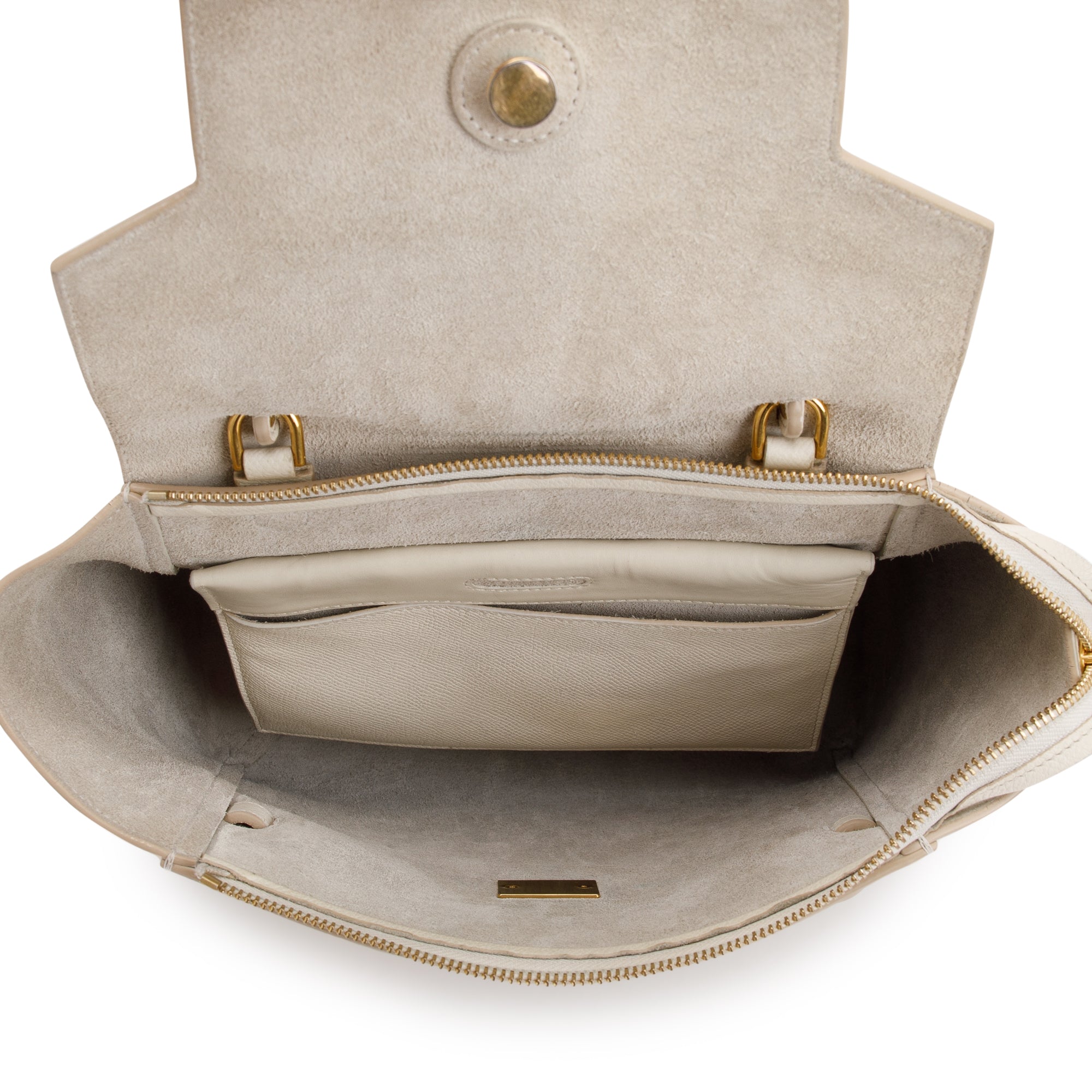 Celine Neutral Leather Micro Belt Bag w/ Strap