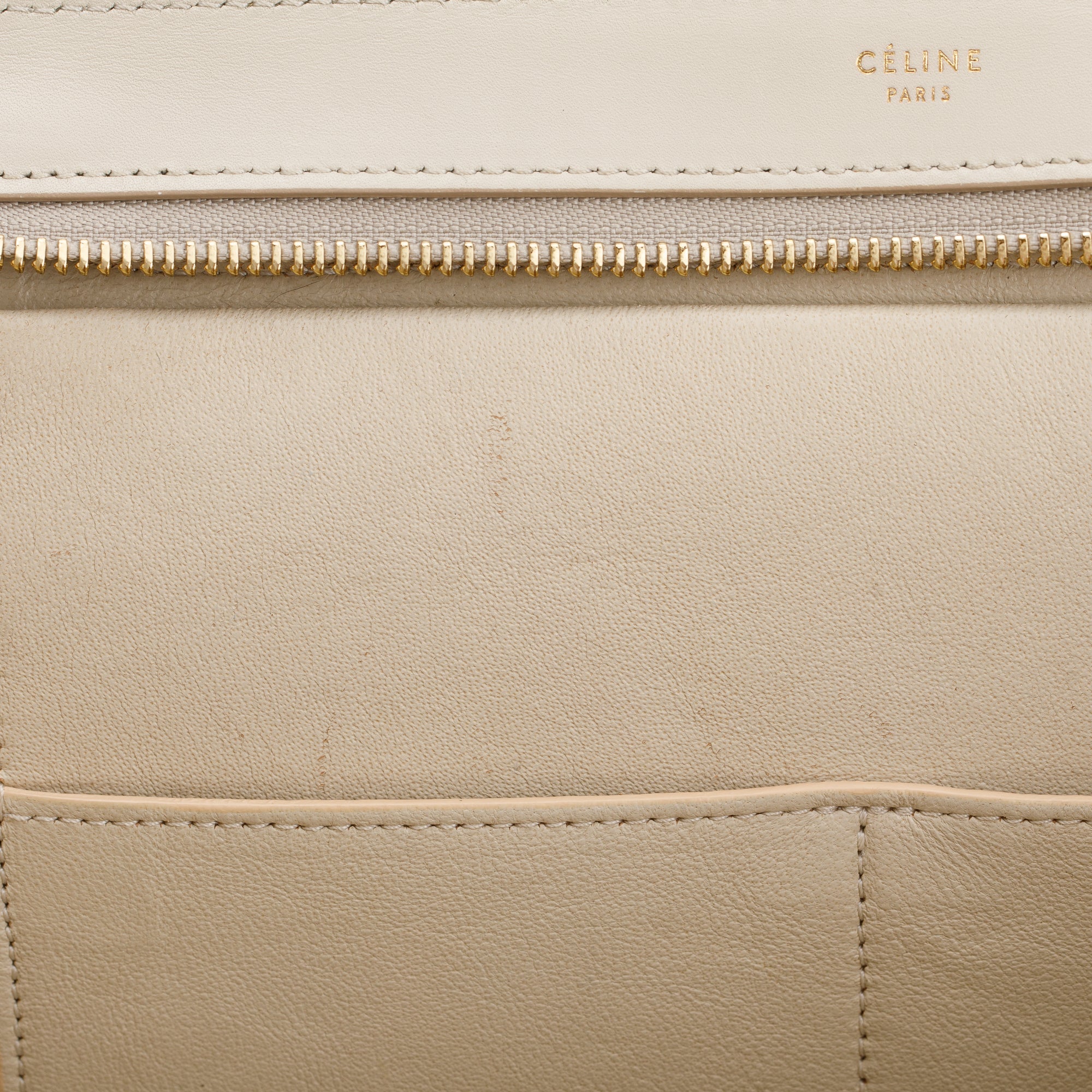 Celine Small Tricolor Leather Trapeze Bag