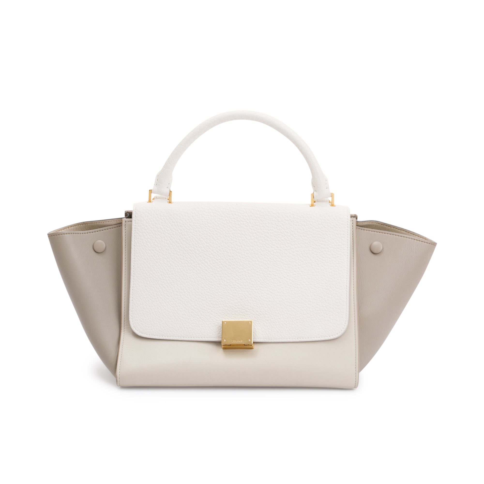 Celine Small Tricolor Leather Trapeze Bag