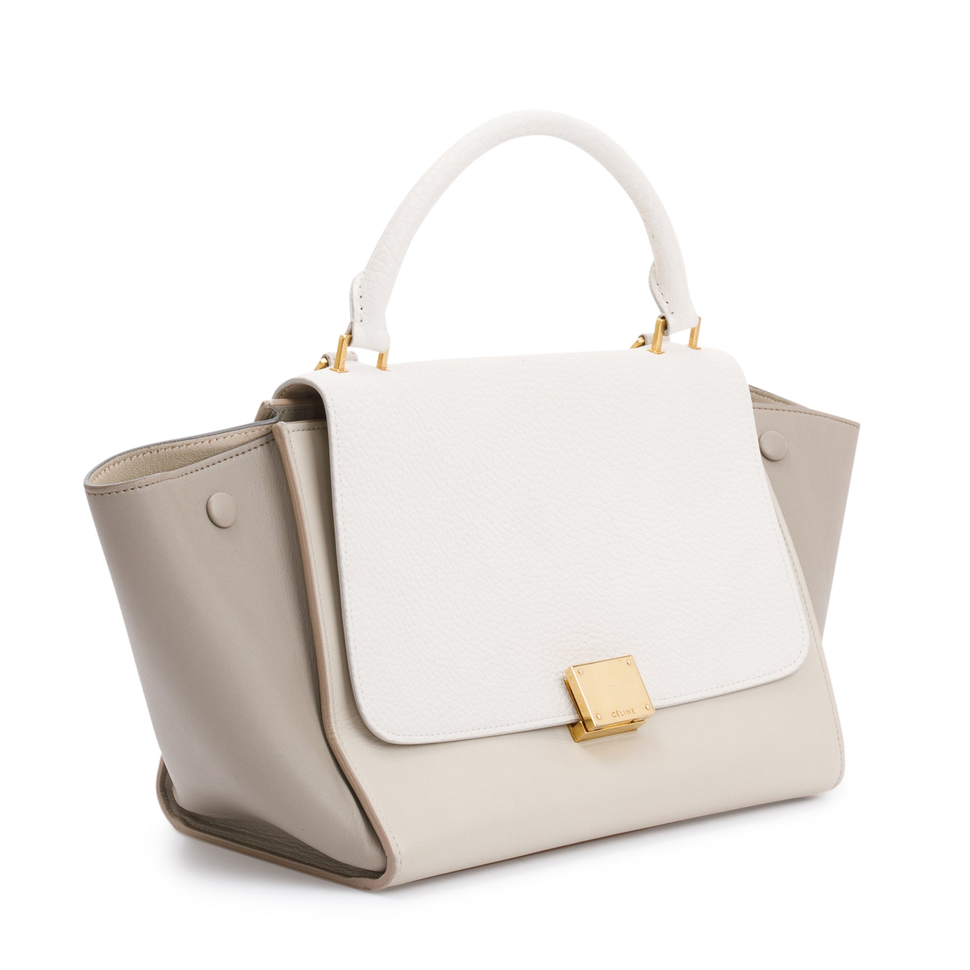 Celine Small Tricolor Leather Trapeze Bag