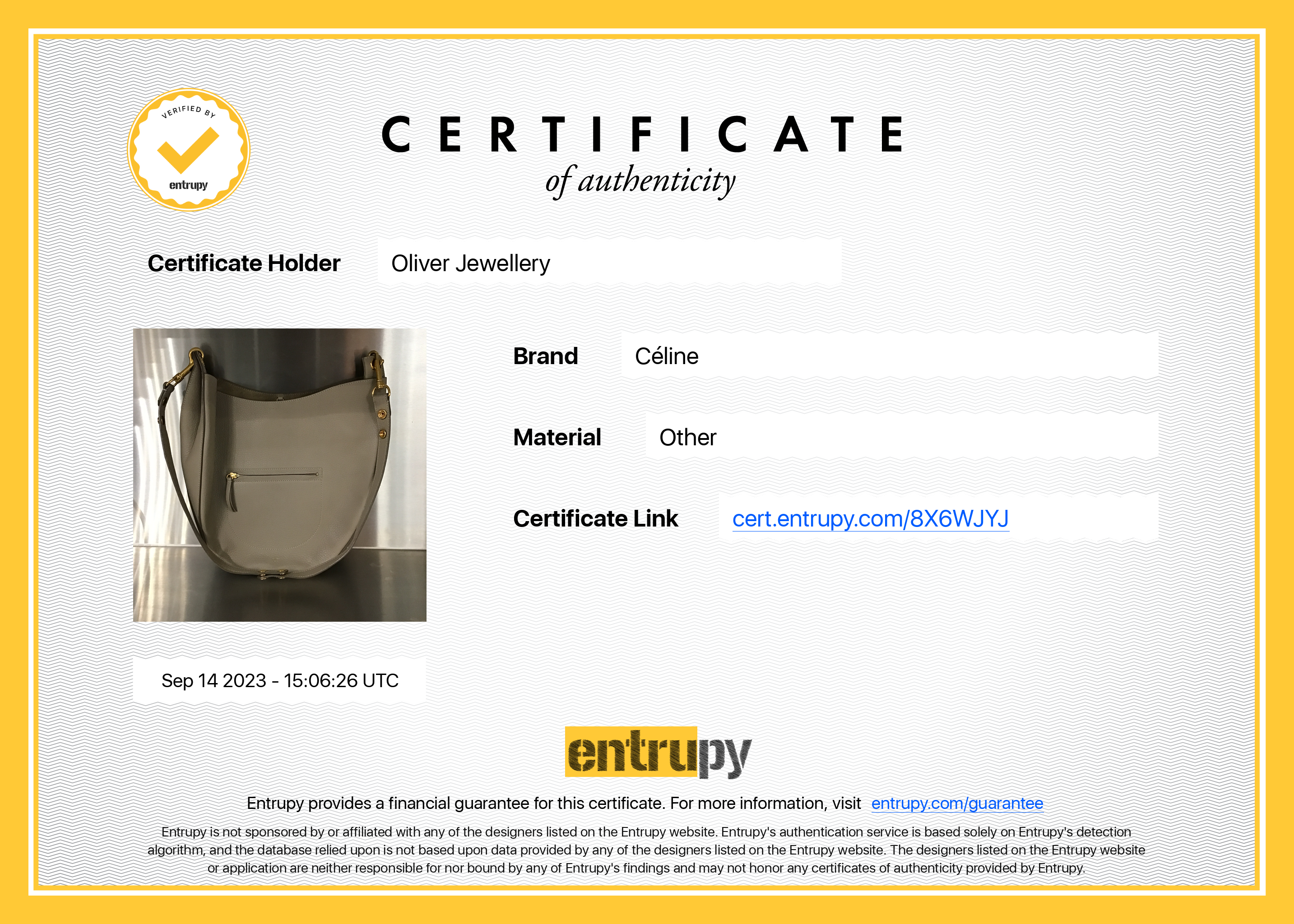 Celine Taupe Leather Medium Zip Hobo Bag