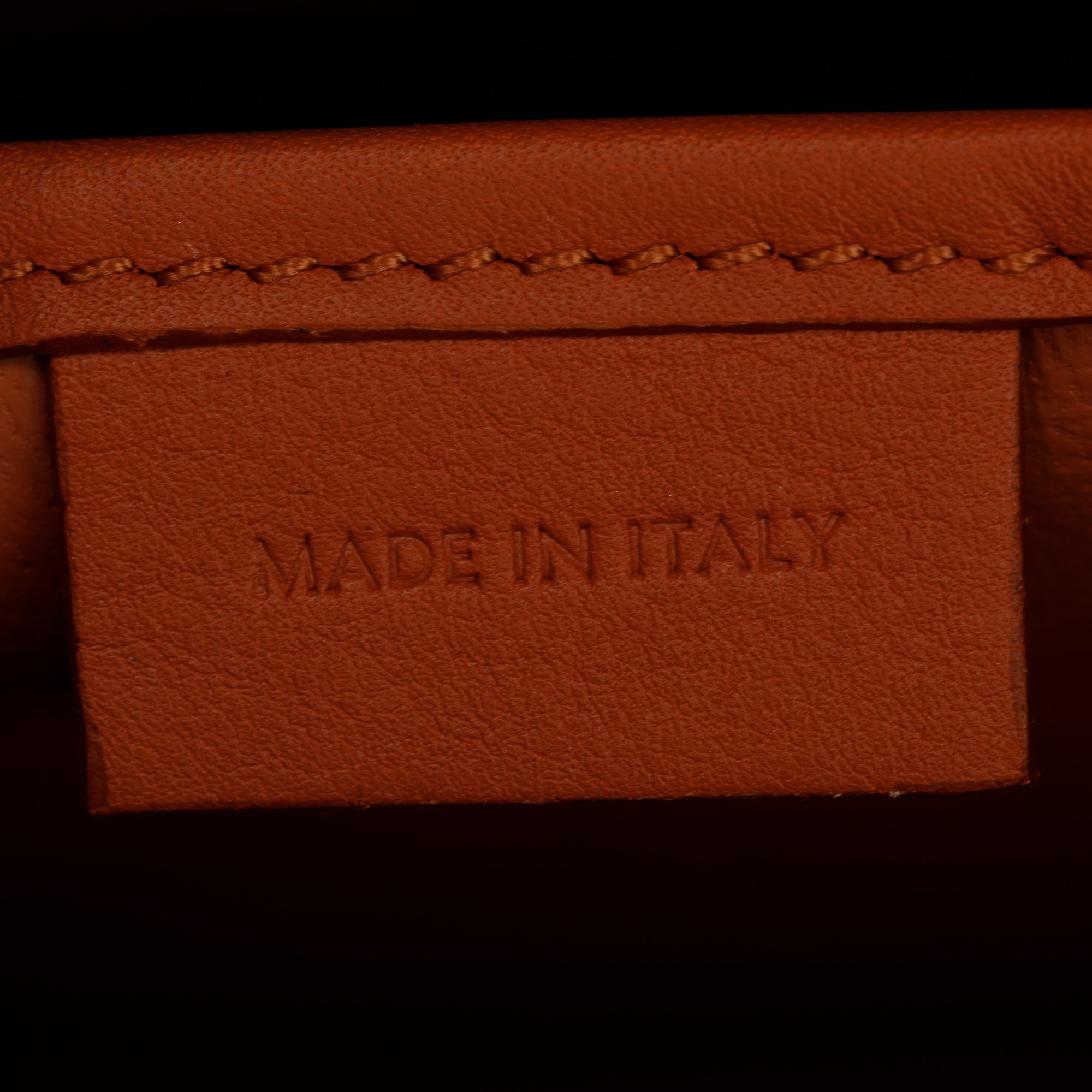 Celine Terracotta Smooth Calfskin Leather Nano Luggage Tote w/ Strap