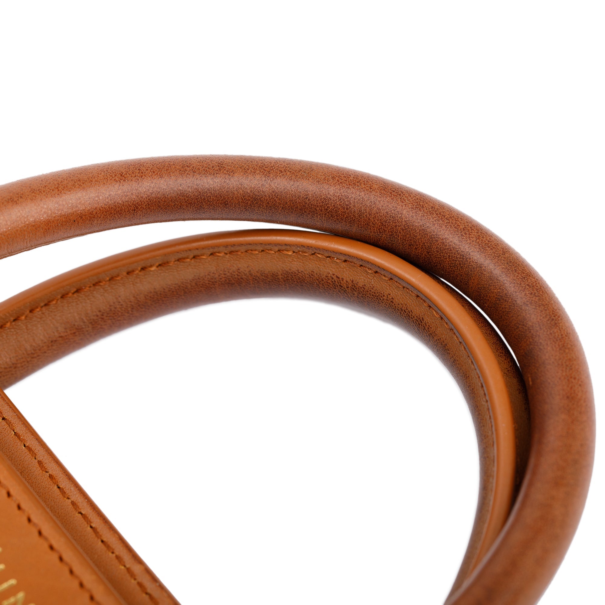 Celine Terracotta Smooth Calfskin Leather Nano Luggage Tote w/ Strap