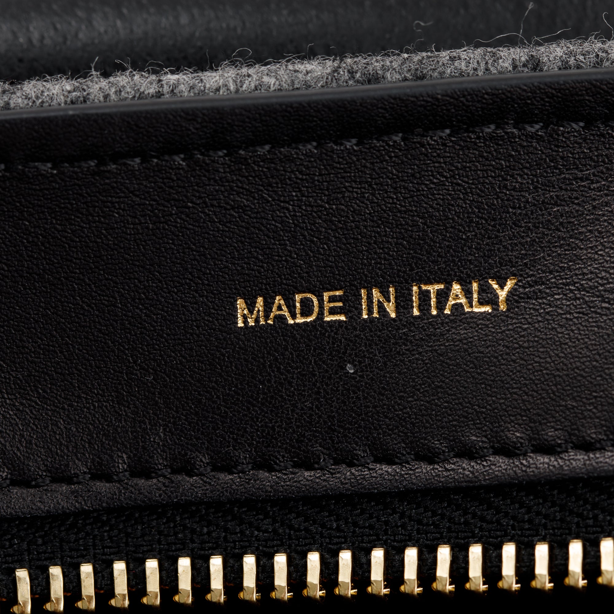 Celine Tricolor Calfskin Leather and Felt Medium Trapeze Bag w/ Strap