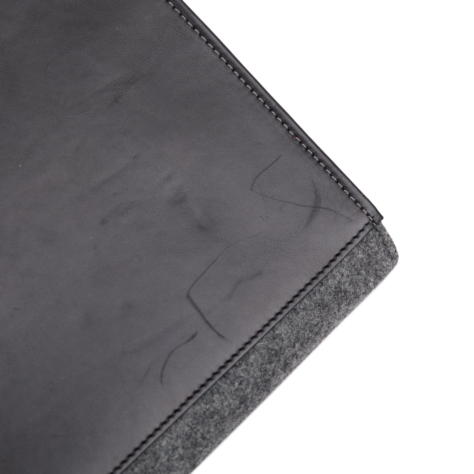 Celine Tricolor Calfskin Leather and Felt Medium Trapeze Bag w/ Strap