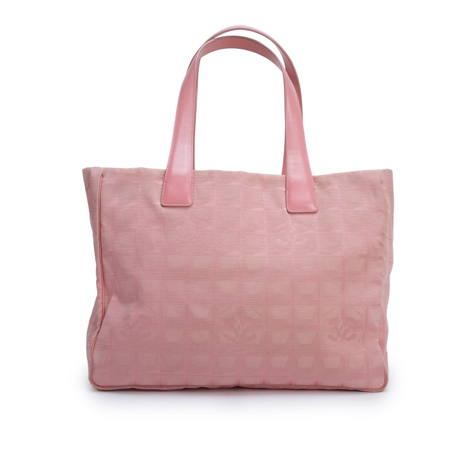 Chanel Pink Canvas Travel Ligne Tote