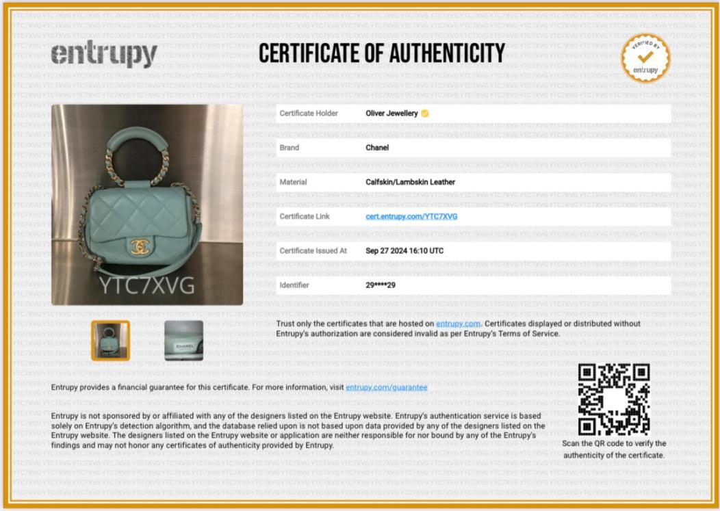 Chanel 2019 Teal Quilted Lambskin Leather Small In The Loop Flap Bag