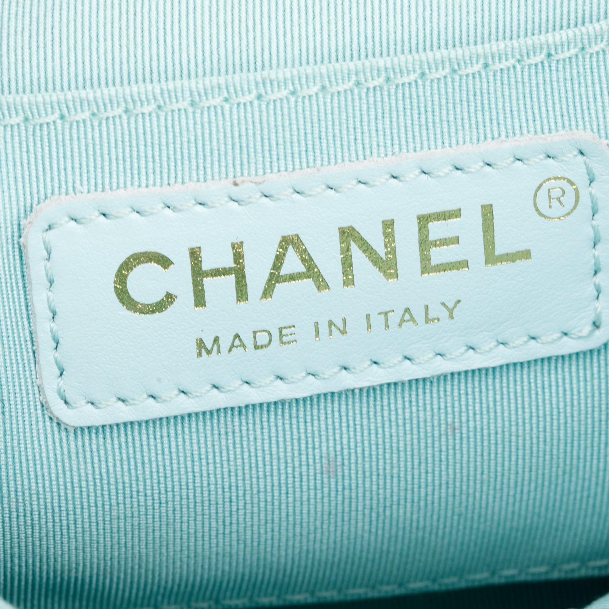 Chanel 2019 Teal Quilted Lambskin Leather Small In The Loop Flap Bag