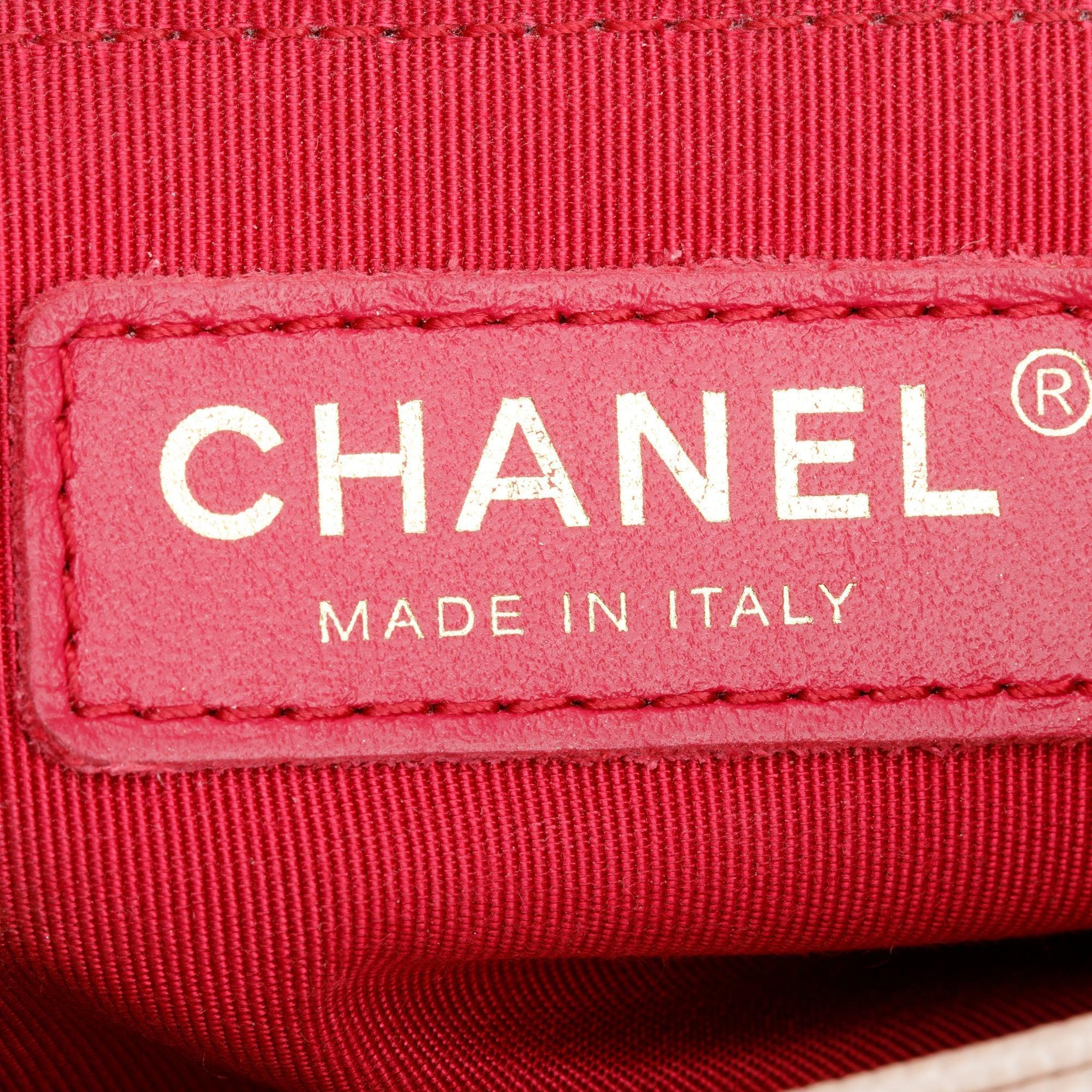 Chanel 2020 Beige Quilted Caviar Leather Small Fashion Therapy Full Flap Bag w/ Box, Receipt & Authenticity Card