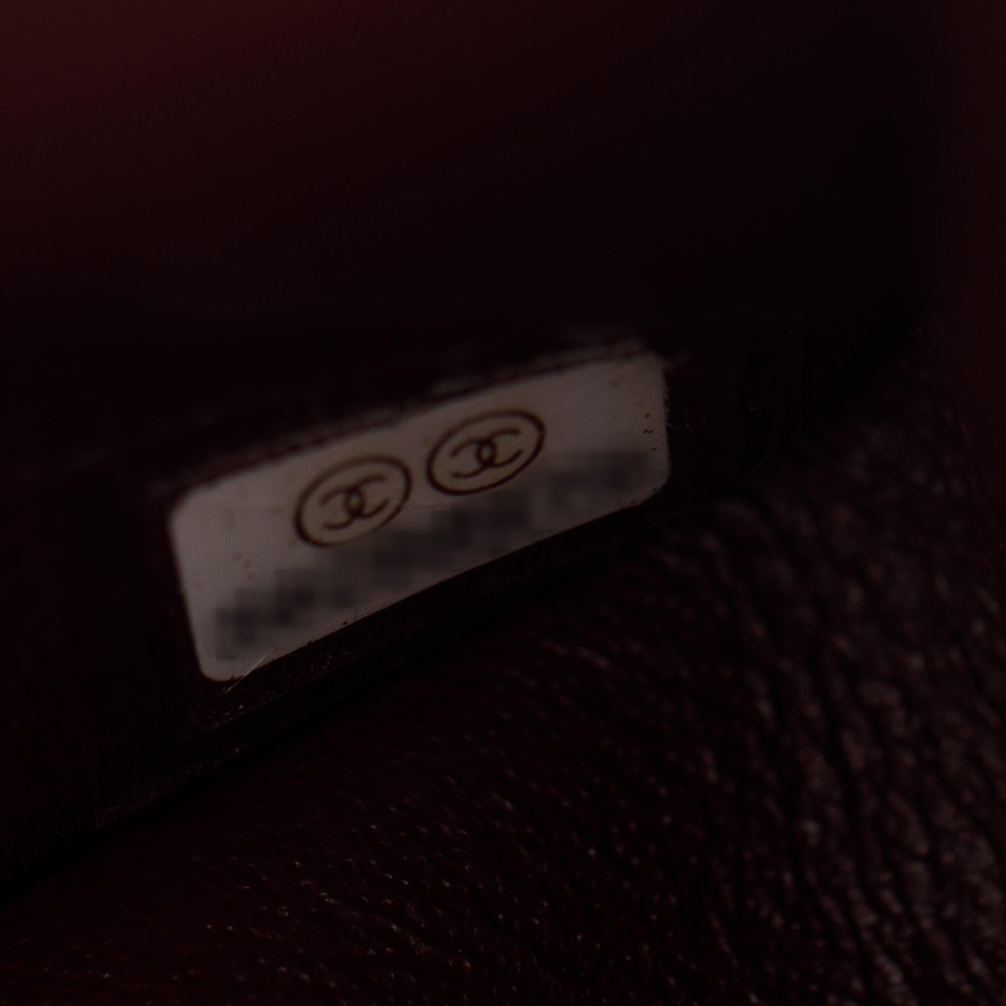 Chanel 2020 Black Caviar Leather Classic Medium Double Flap Bag w/ Box, Receipt & Authenticity Card