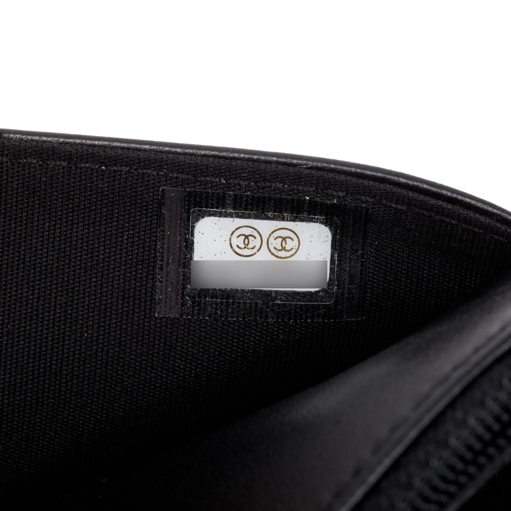 Chanel 2020 Black Lambskin Leather Boy Wallet on Chain