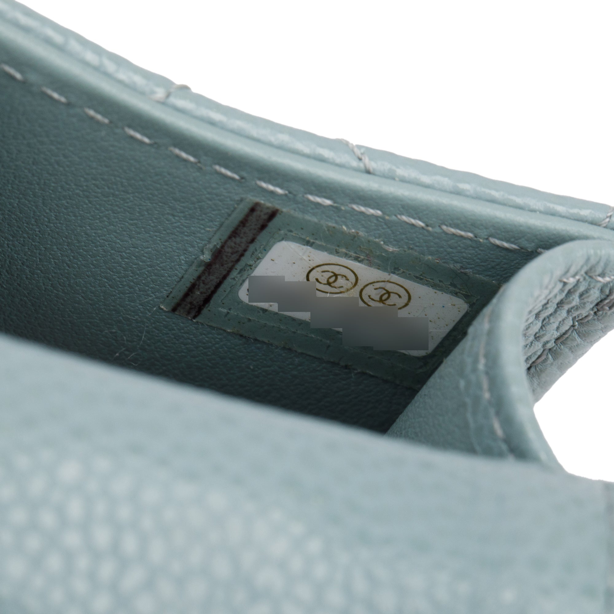 Chanel 2020 Grey Quilted Caviar Leather Airpods Flap Case on Chain