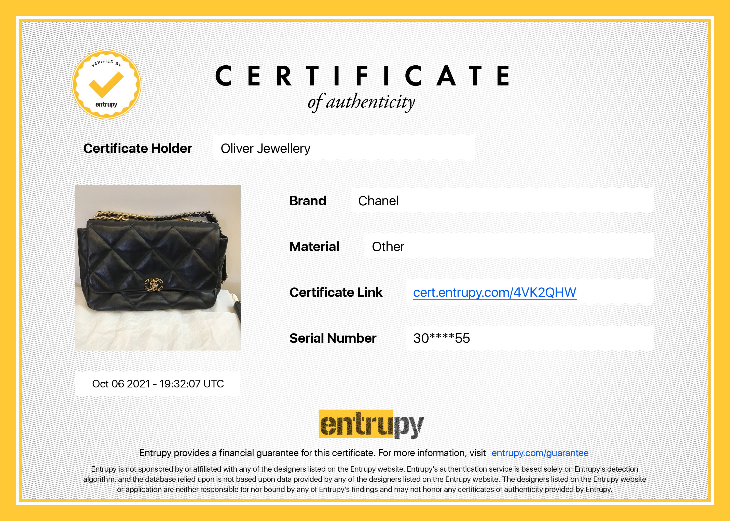 Chanel 2020 Maxi 19 Flap Bag