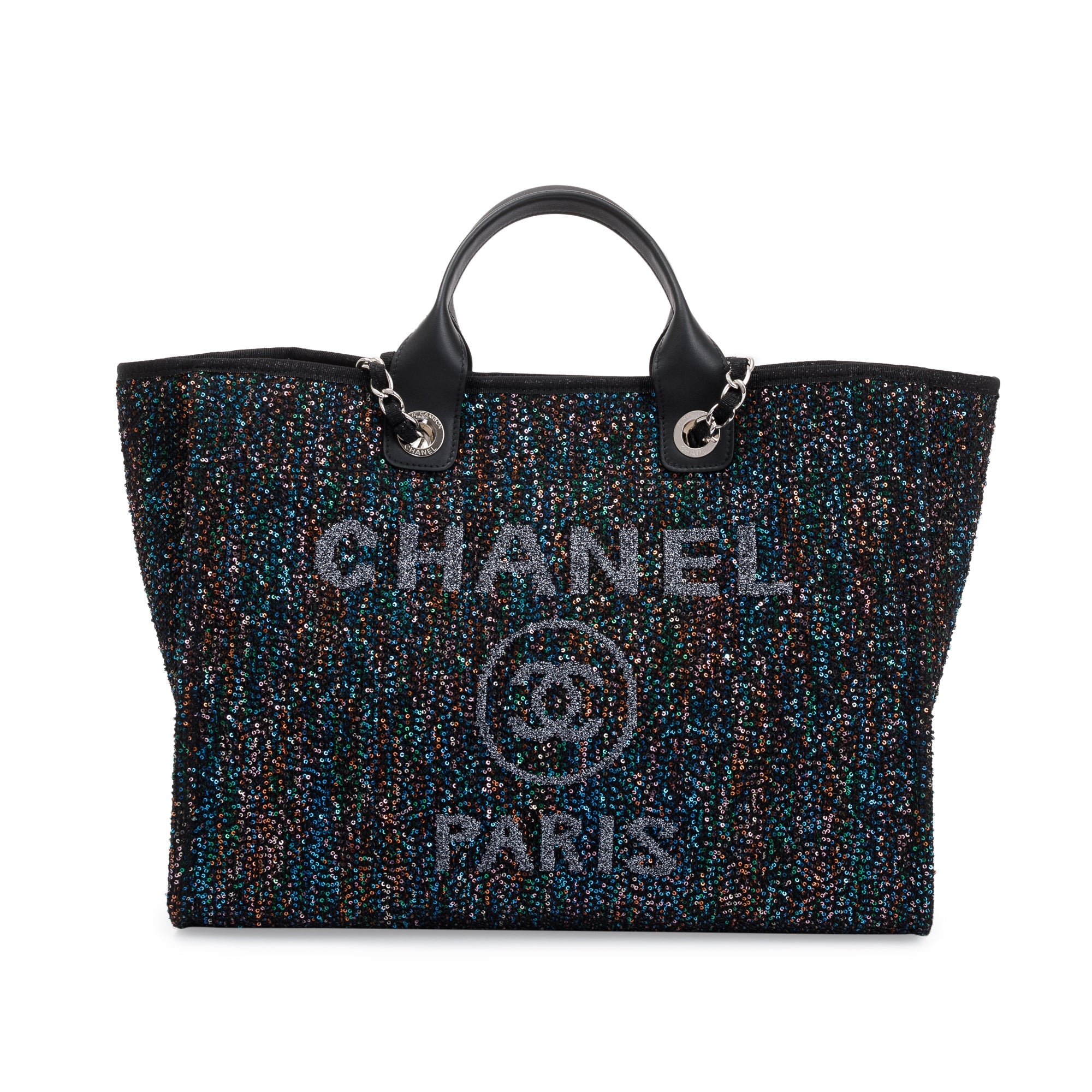 Chanel 2020 Medium Sequin Deauville Tote w/ Authenticity Card