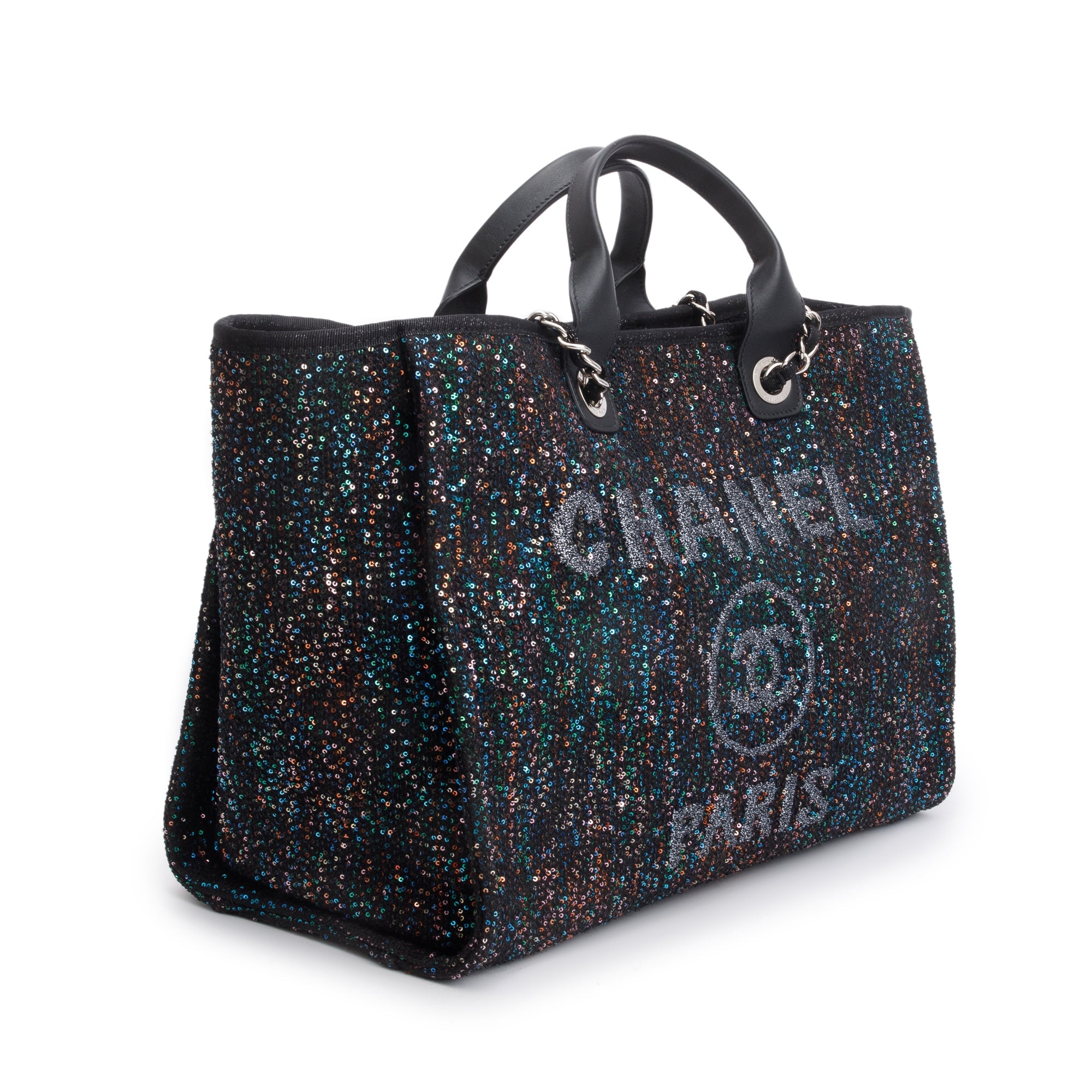 Chanel 2020 Medium Sequin Deauville Tote w/ Authenticity Card