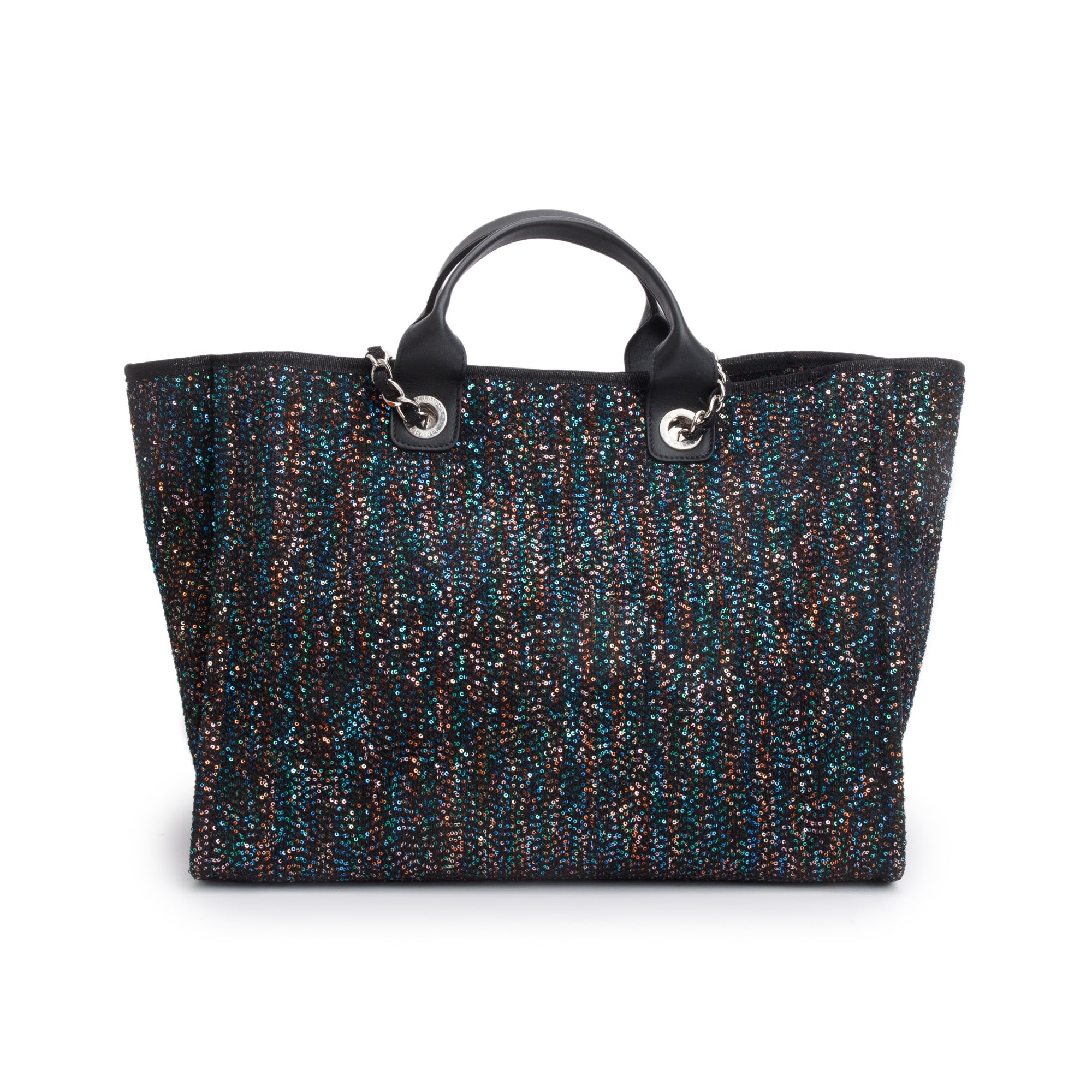 Chanel 2020 Medium Sequin Deauville Tote w/ Authenticity Card