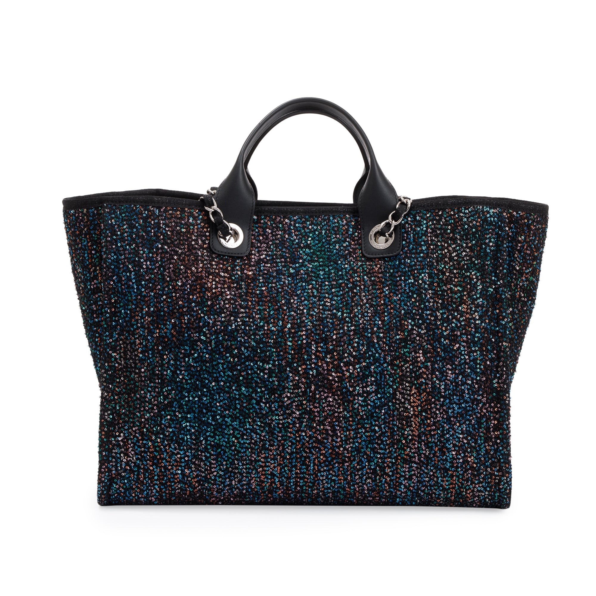 Chanel 2020 Medium Sequin Deauville Tote w/ Authenticity Card