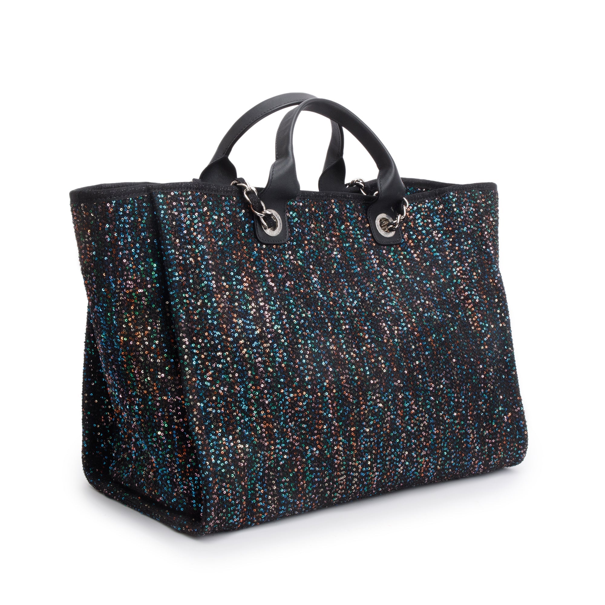 Chanel 2020 Medium Sequin Deauville Tote w/ Authenticity Card