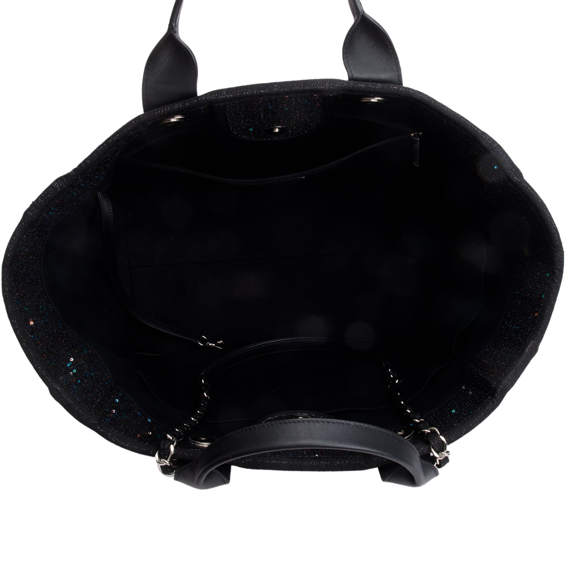 Chanel 2020 Medium Sequin Deauville Tote w/ Authenticity Card