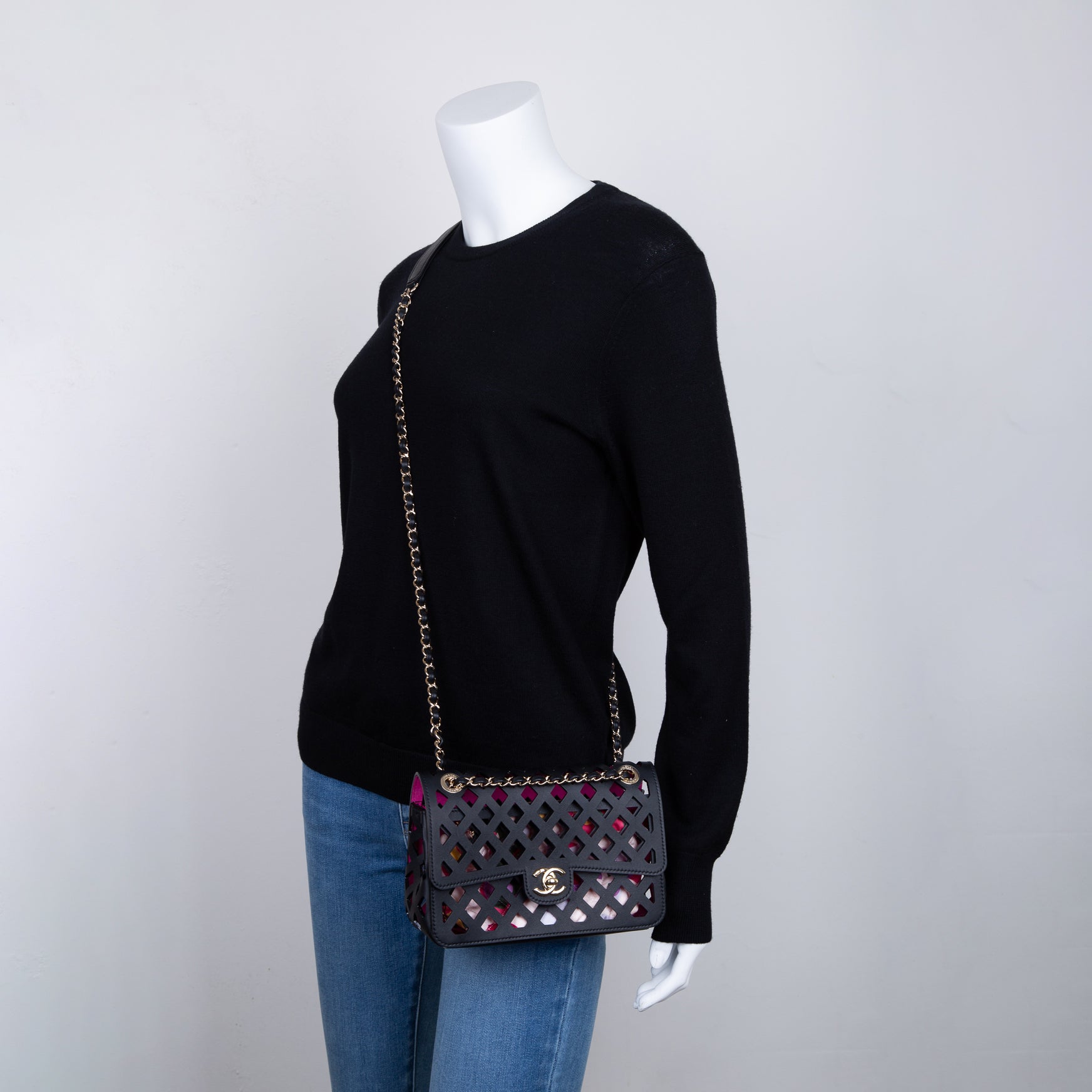 Chanel 2020 See Through Flap Bag w/ Box & Authenticity Card