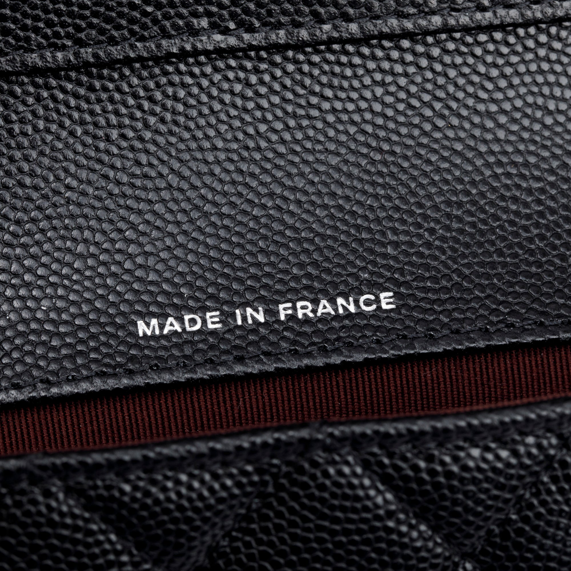 Chanel 2021 Black Quilted Caviar Leather Classic Sunglasses Case on Chain w/ Box