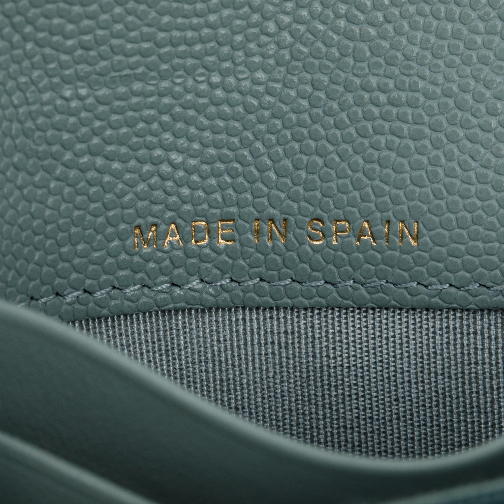 Chanel 2021 Grey Caviar Leather Medium Flap Wallet