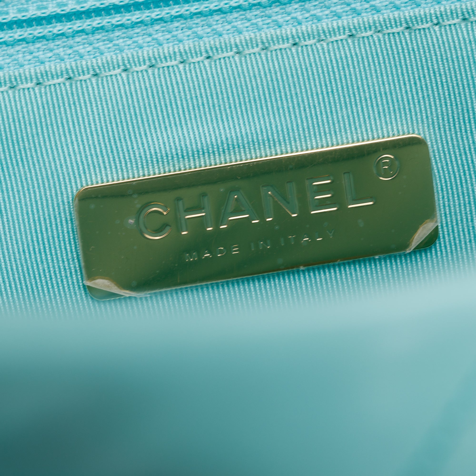Chanel 2021 Tiffany Blue Lambskin Leather Large 19 Flap Bag w/ Box & Authenticity Card